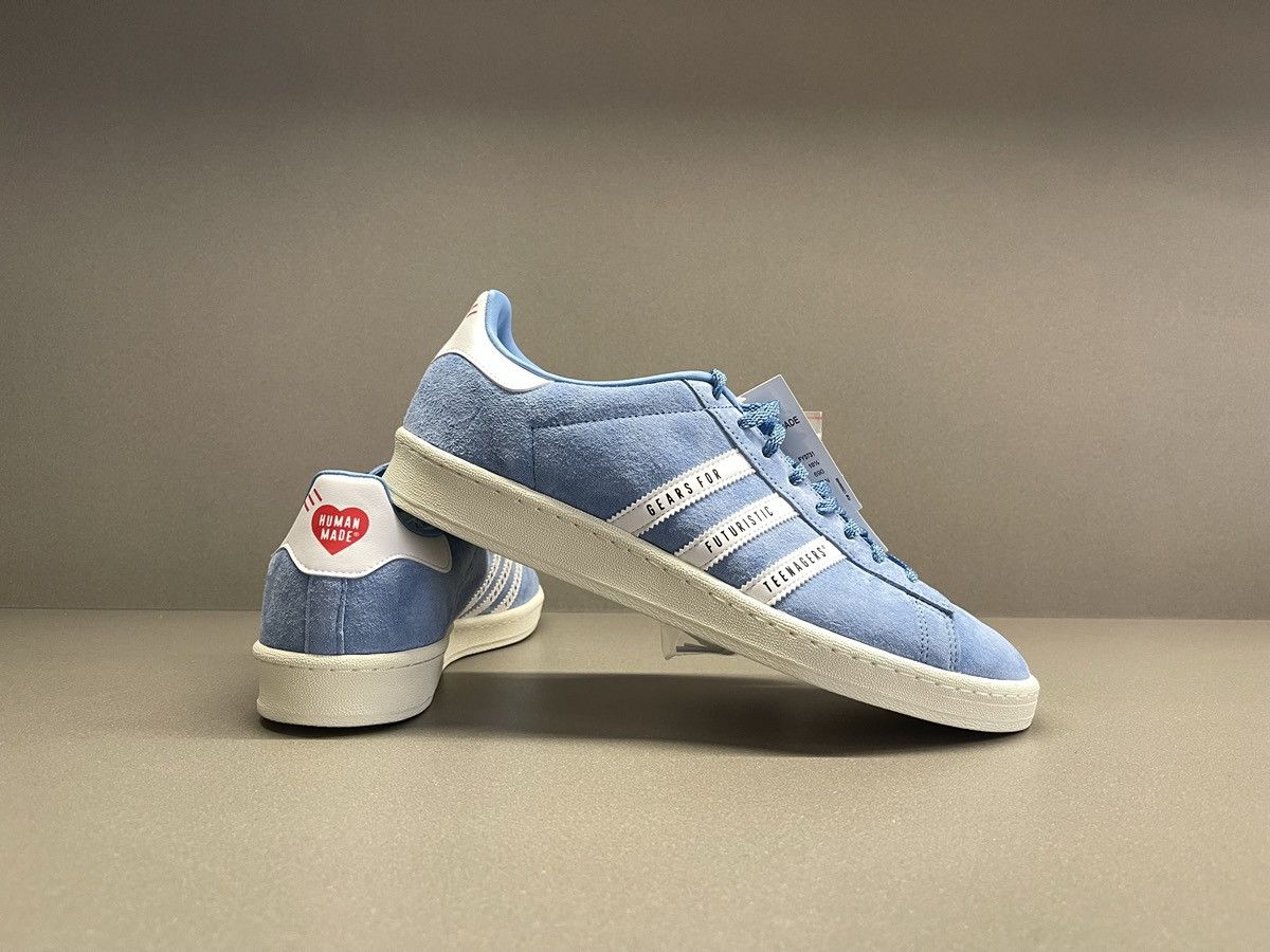 Adidas × Pharrell Adidas Campus Human Made Blue Size US 11 / EU 44 - 8 Thumbnail