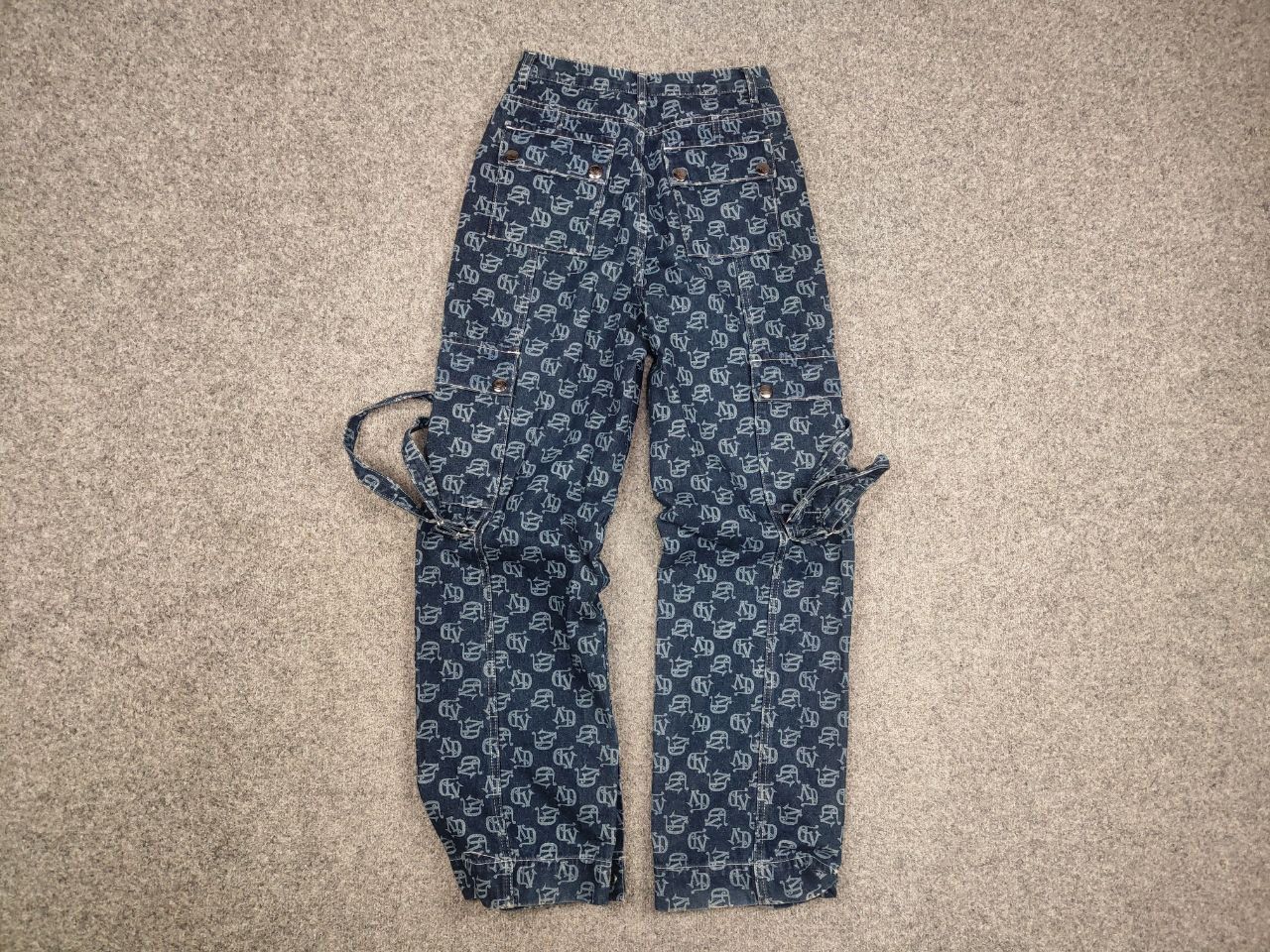 Von Dutch Vintage Von Dutch Y2K Print Cargo Baggy Bomdage Jeans Size US 30 / EU 46 - 11 Thumbnail