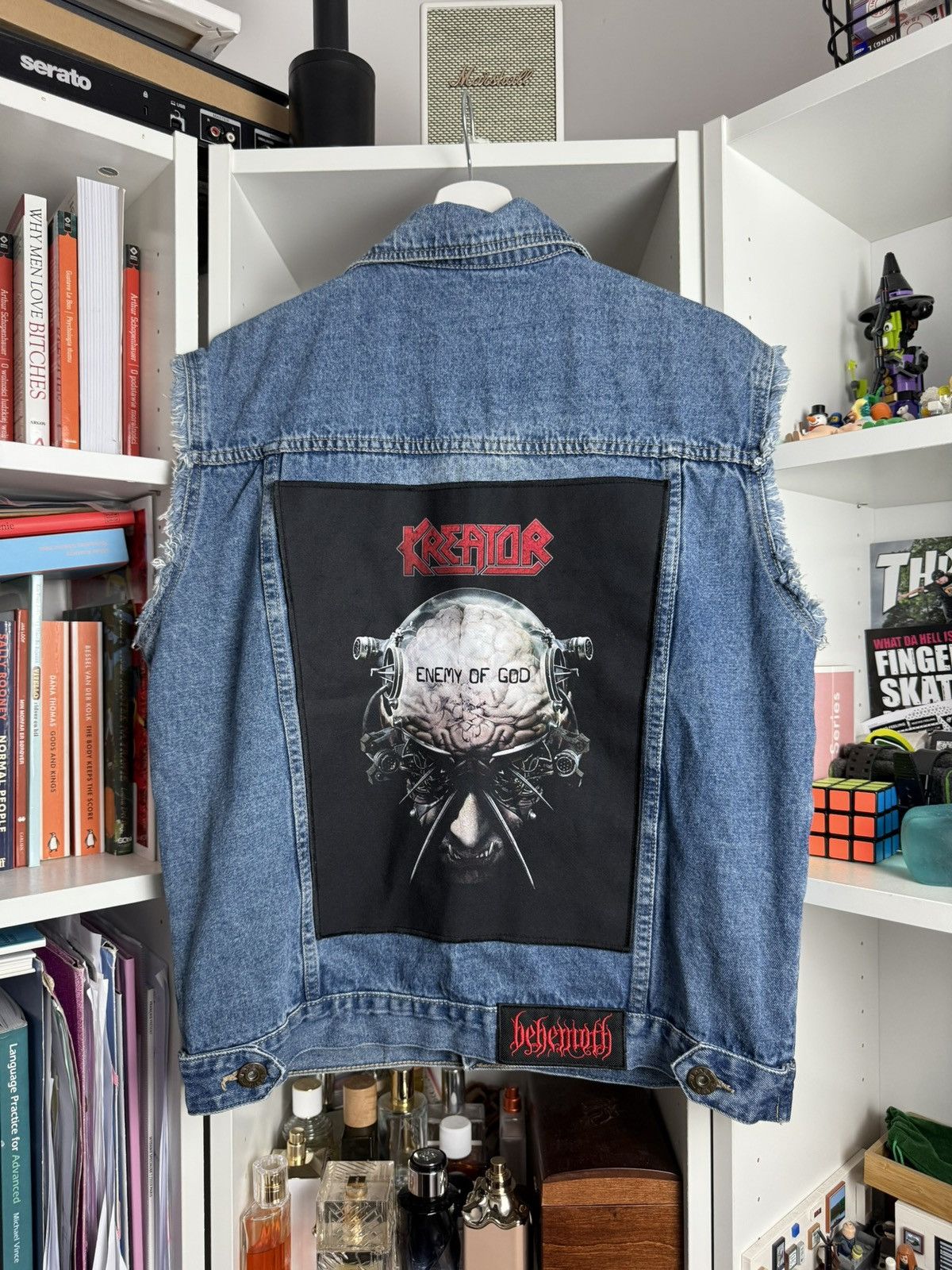 Band Tees Vintage 90s rock band distressed denim vest XL metal rock y2k Size US XL / EU 56 / 4 - 2 Thumbnail