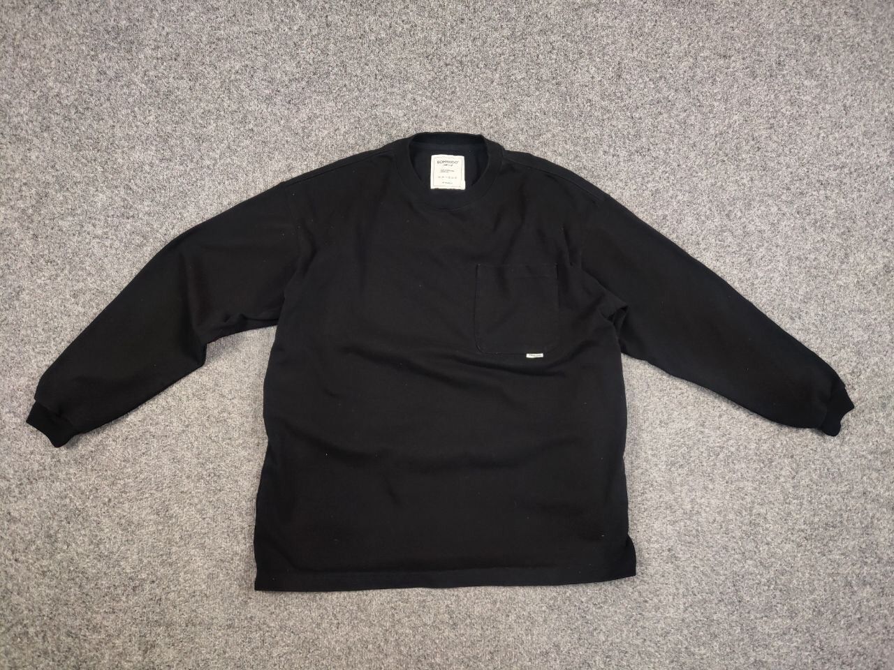 Japanese Brand Bohrhoo Japanese Oversized Black Sweatshirt Avant Garde Size US S / EU 44-46 / 1 - 12 Thumbnail
