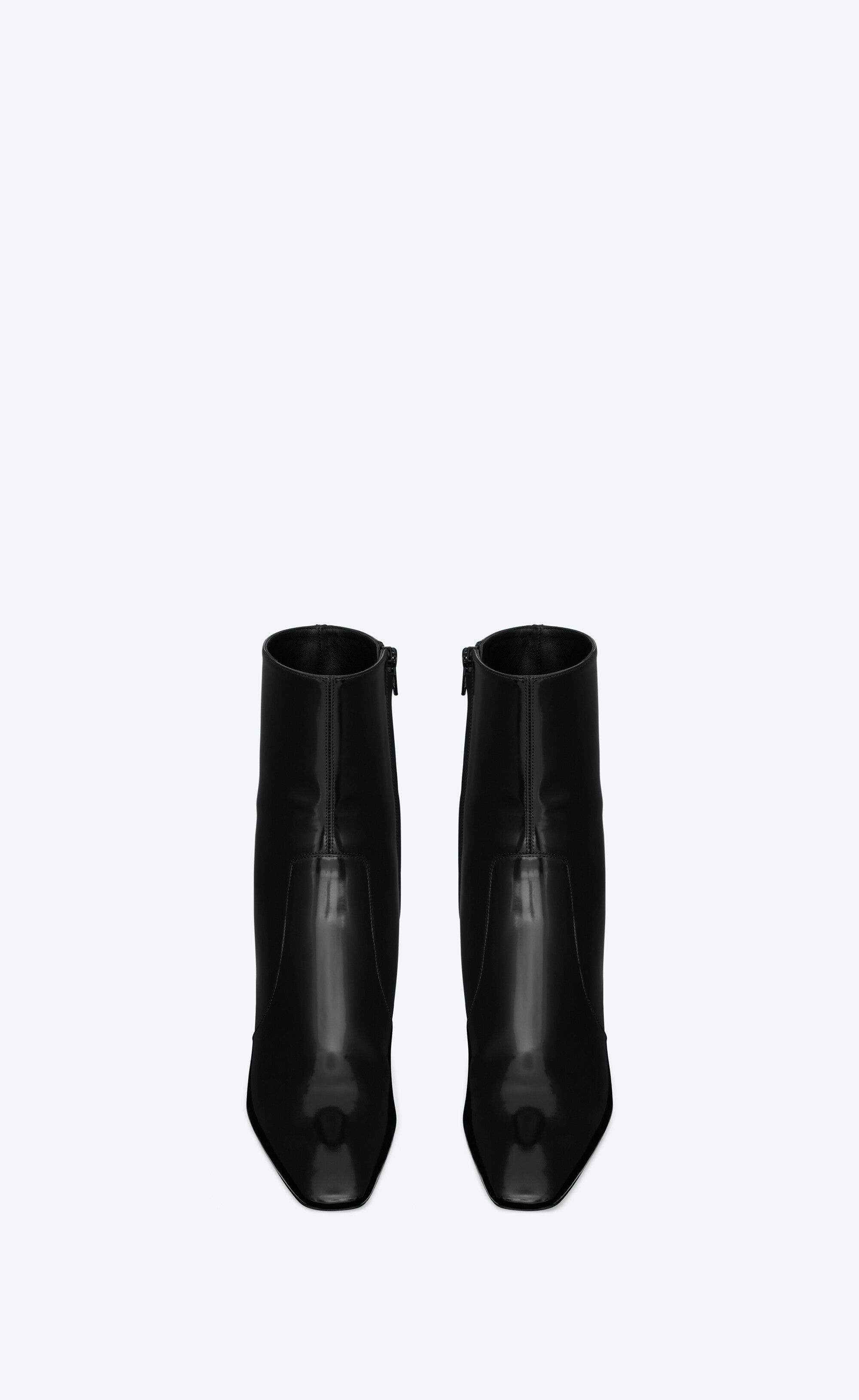 Saint Laurent Paris o1tr1nto0326 757043 Betty Booties in Glazed Leather in Black Size US 6 / IT 36 - 2 Thumbnail