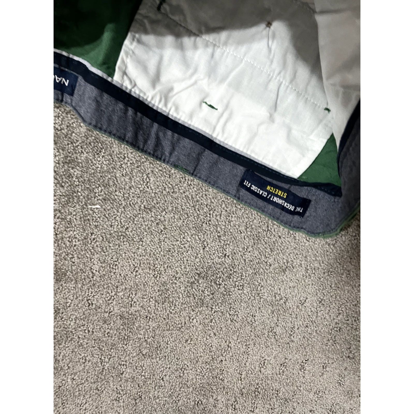 Nautica Nautica Men's The Deck Stretch Flat Front Green Deck Shorts Sz 42W Big & Tall Size US 42 / EU 58 - 4 Thumbnail
