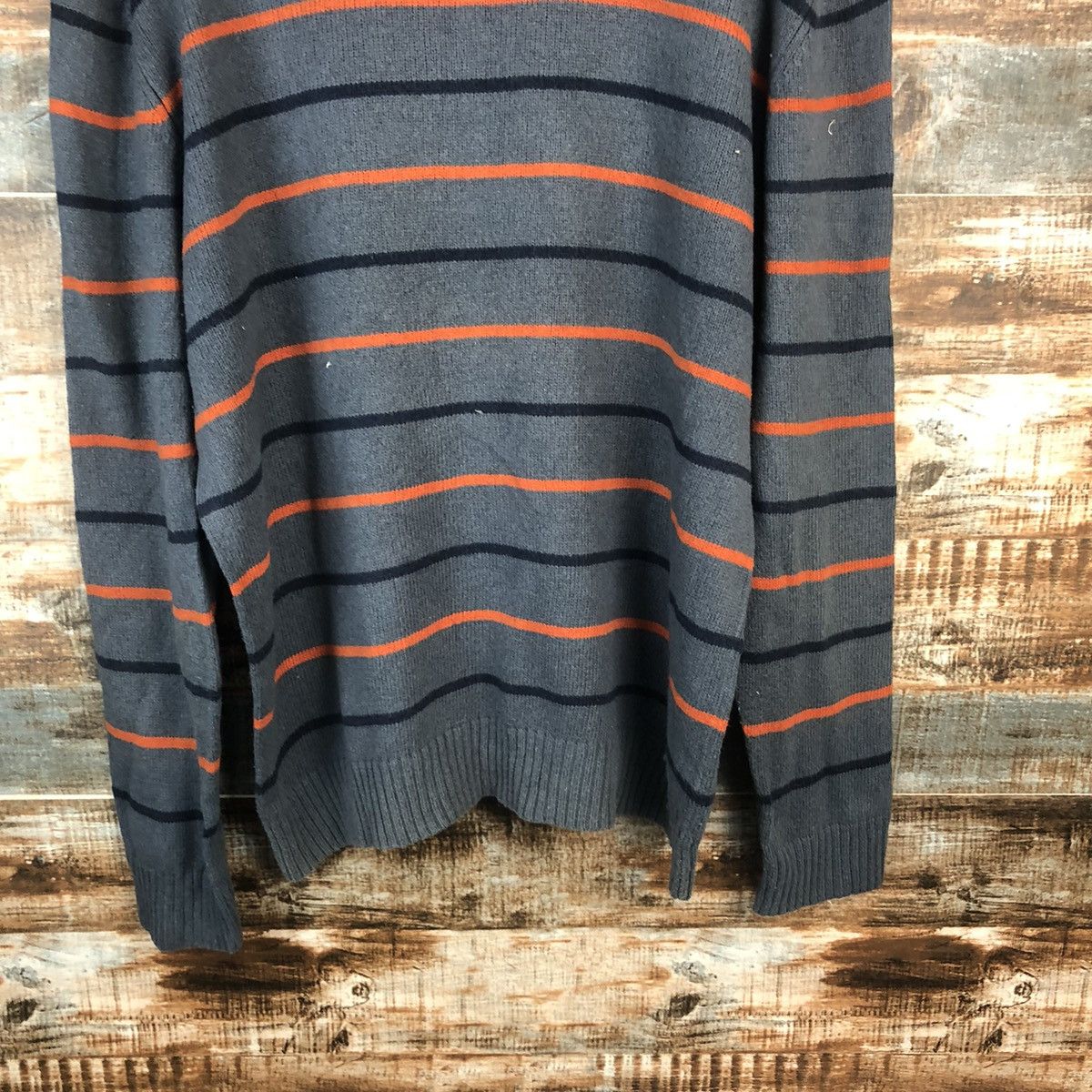Gap × Homespun Knitwear Gap Grey Stripe Knitwear #A1986 Size US L / EU 52-54 / 3 - 6 Thumbnail