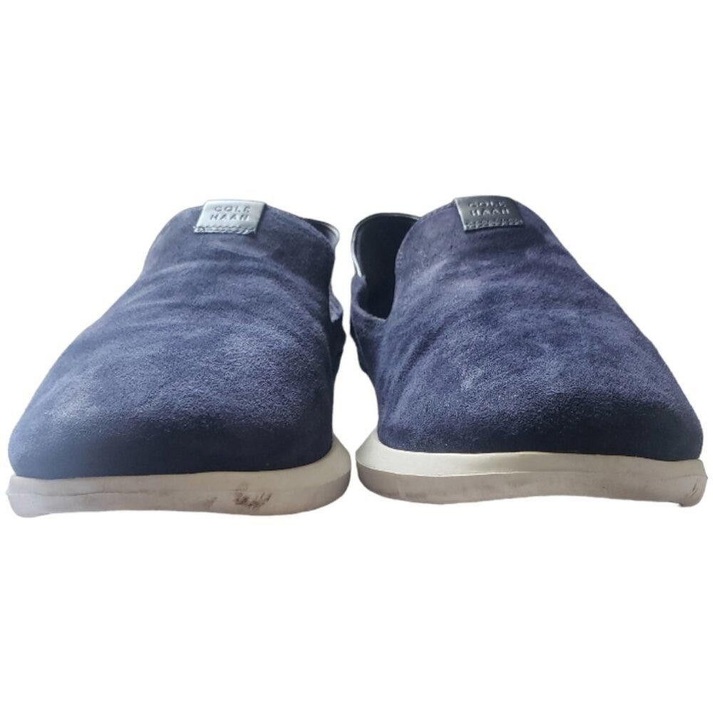 Cole Haan SH129 Cole Haan Nubuck Navy Grand Ambition Round Toe Wedge Size US 9.5 / IT 39.5 - 3 Thumbnail