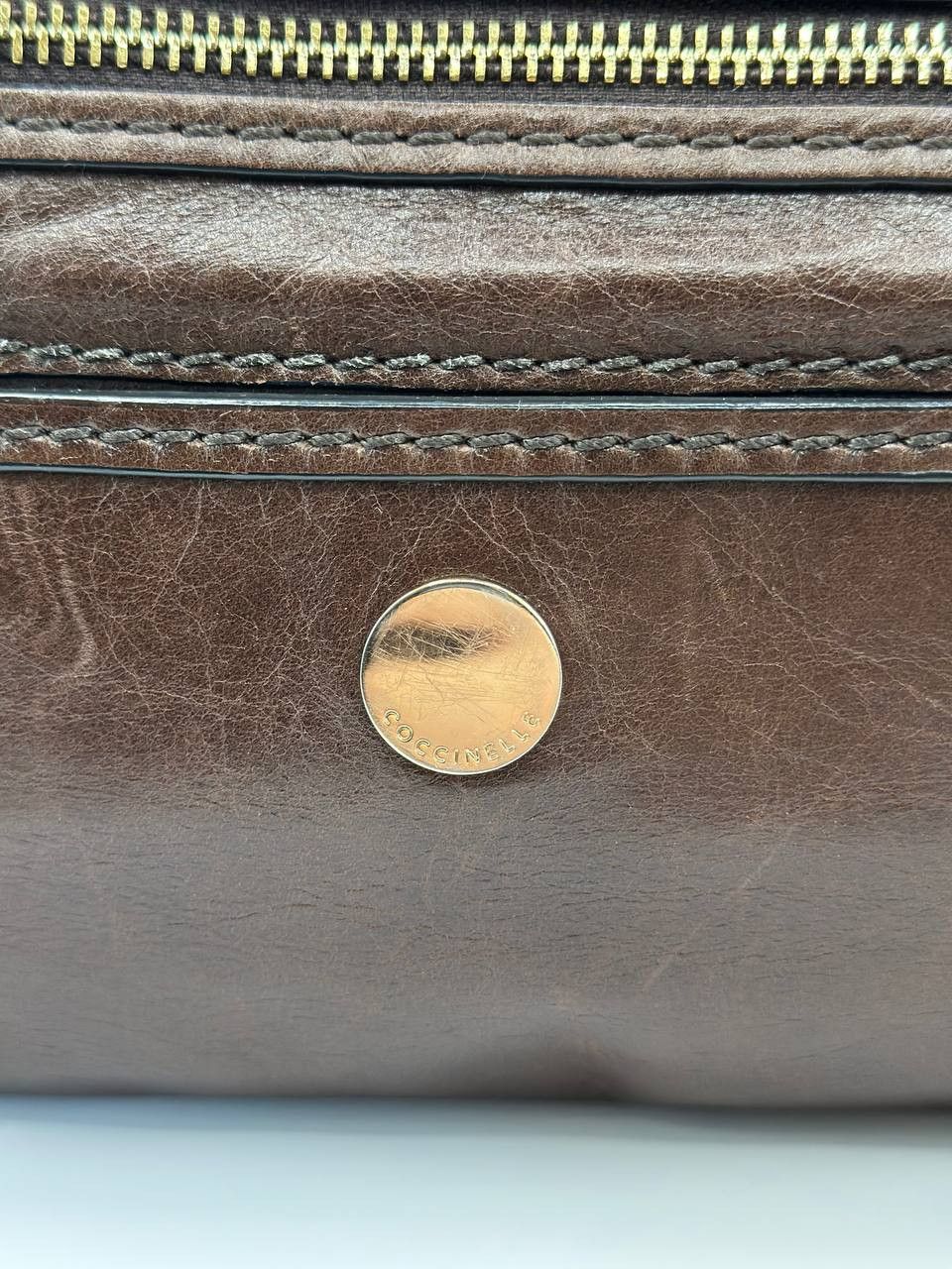Other Coccinelle Brown Leather Shoulder Bag Classic Italian Design Size ONE SIZE - 7 Thumbnail