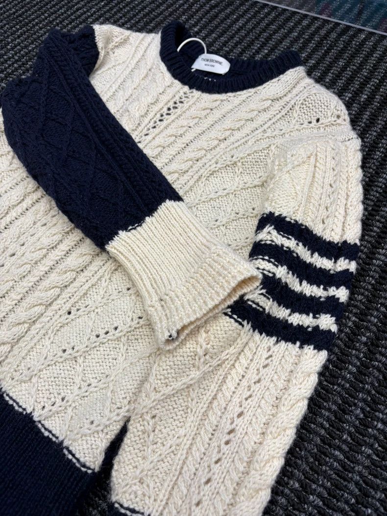 Thom Browne Thom Browne Colorful round neck sweater Size US M / EU 48-50 / 2 - 2 Thumbnail