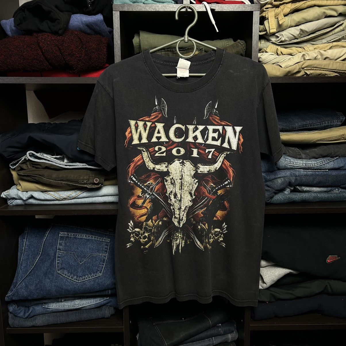 Vintage Vintage Wacken 2017 Big Graphic Logo All Rock band tee sizeS Size US S / EU 44-46 / 1 - 1 Thumbnail