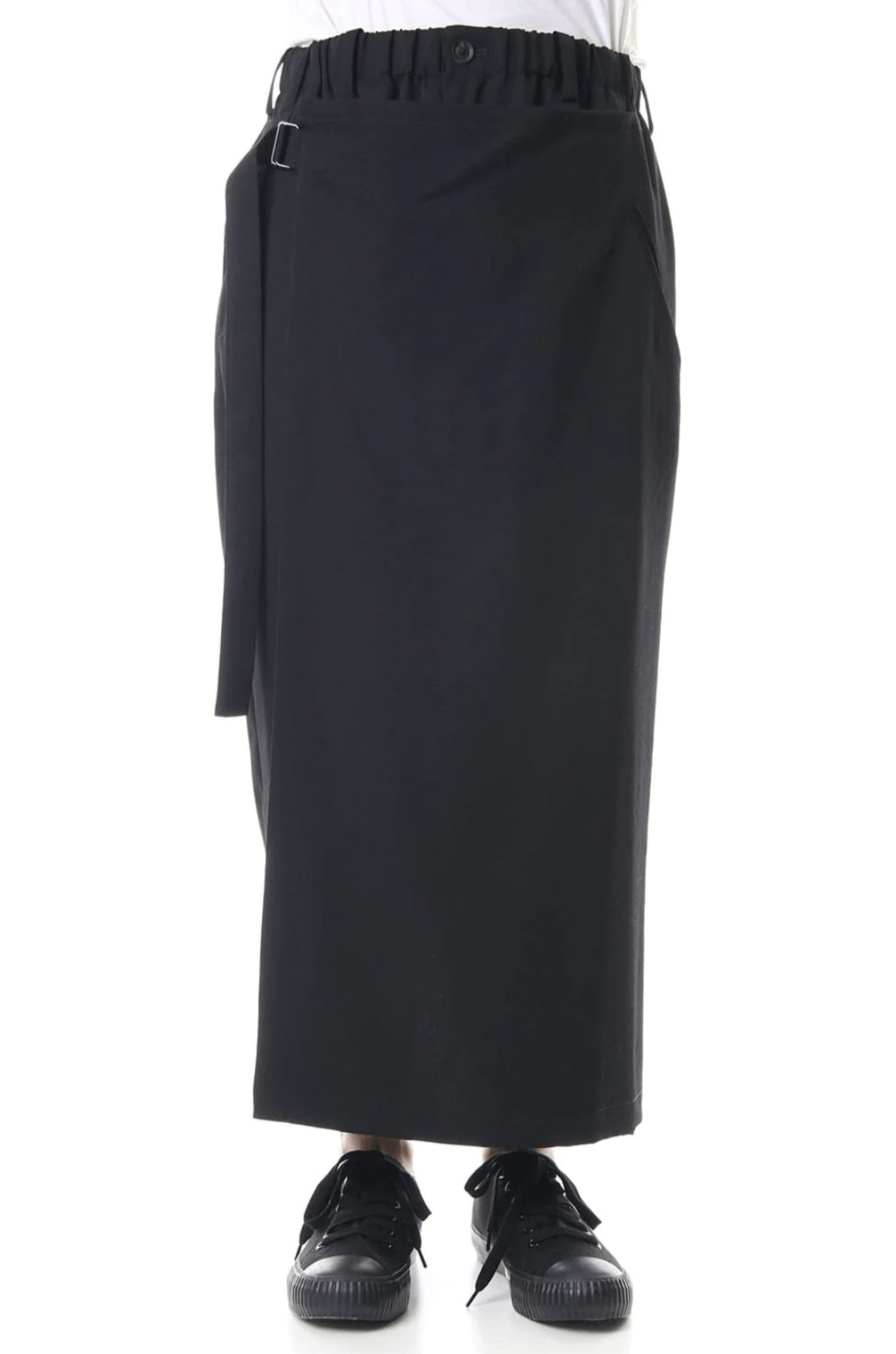 Yohji Yamamoto Pour Homme- W/Gabardine Slim Wrap Pants