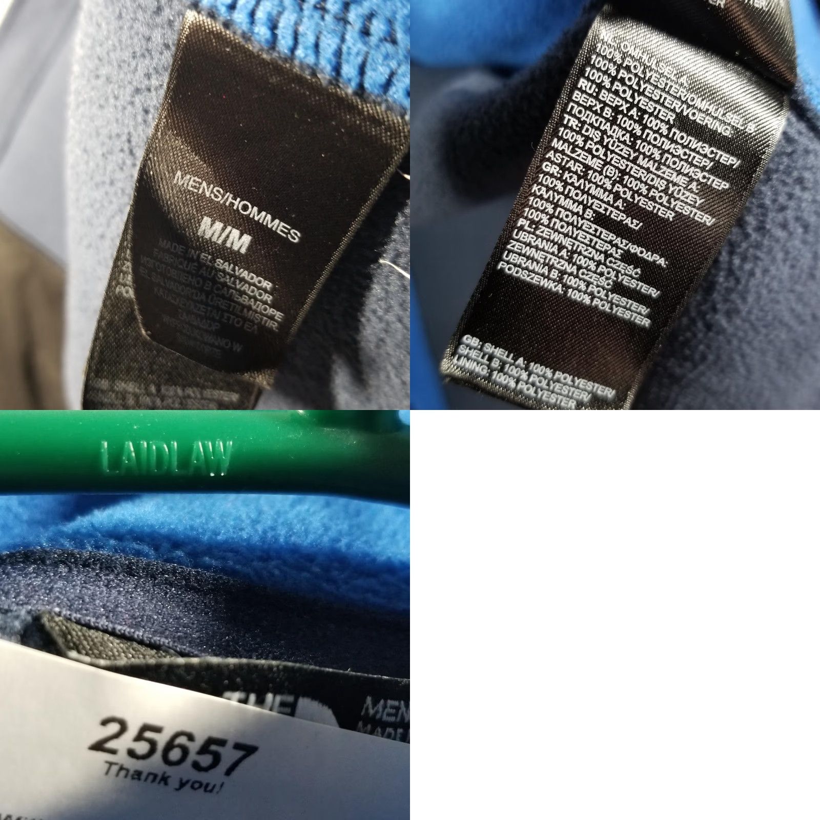 The North Face The North Face Jacket Mens Medium Blue Fleece Full Zip Lightweight Outdoor Hiking Size US M / EU 48-50 / 2 - 9 Thumbnail