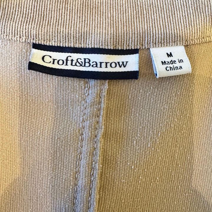 Croft & Barrow Croft & Barrow Jacket Womens M Beige Corduroy Blazer Button Size M / US 6-8 / IT 42-44 - 7 Thumbnail