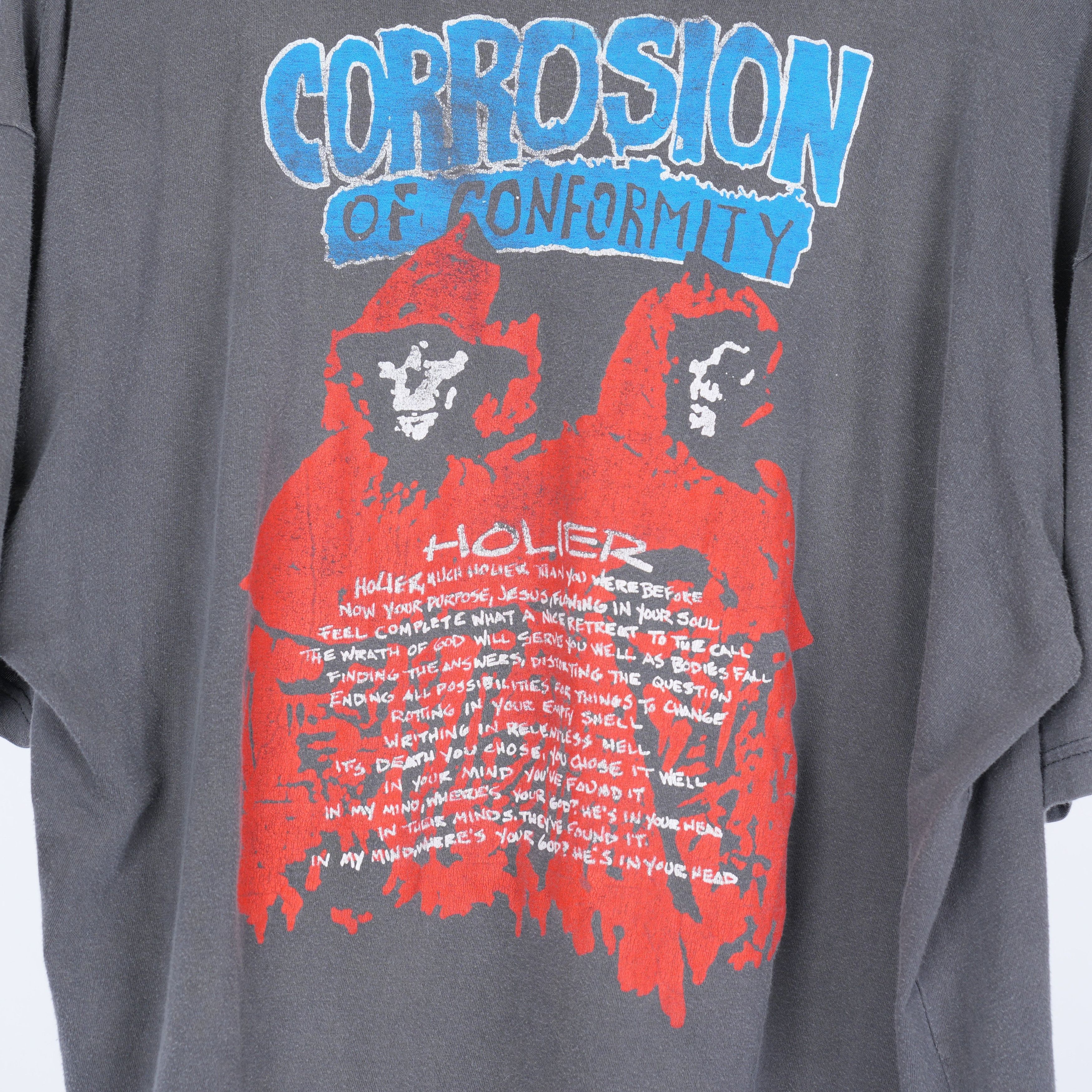 Vintage CORROSION OF CONFORMITY TRASHED TEE Size US XL / EU 56 / 4 - 4 Thumbnail