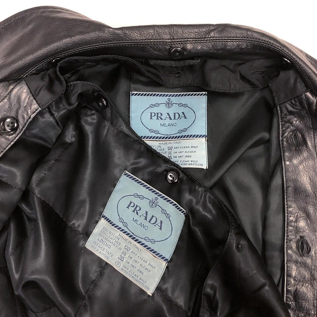Prada Prada FW93/94 belted nylon leather coat Size M / US 6-8 / IT 42-44 - 9 Thumbnail