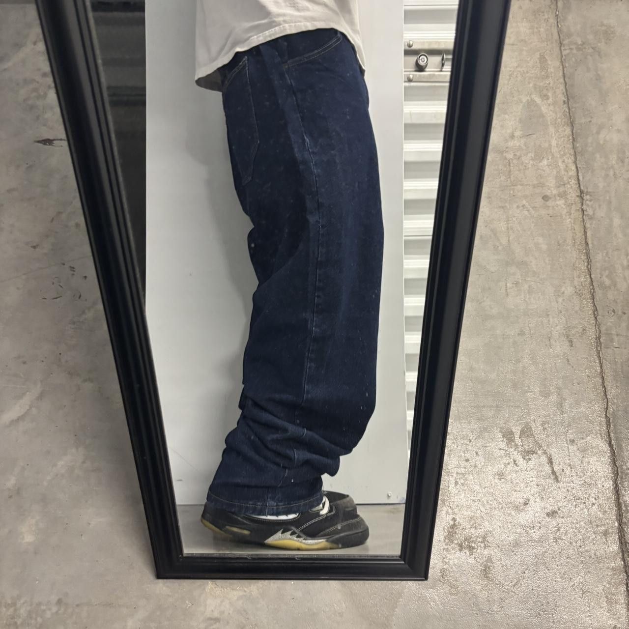 Vintage Crazy Vintage Y2K/2000s Baggy Dark Blue Wash Essential Denim Jeans! 42x30 Size US 42 / EU 58 - 2 Thumbnail