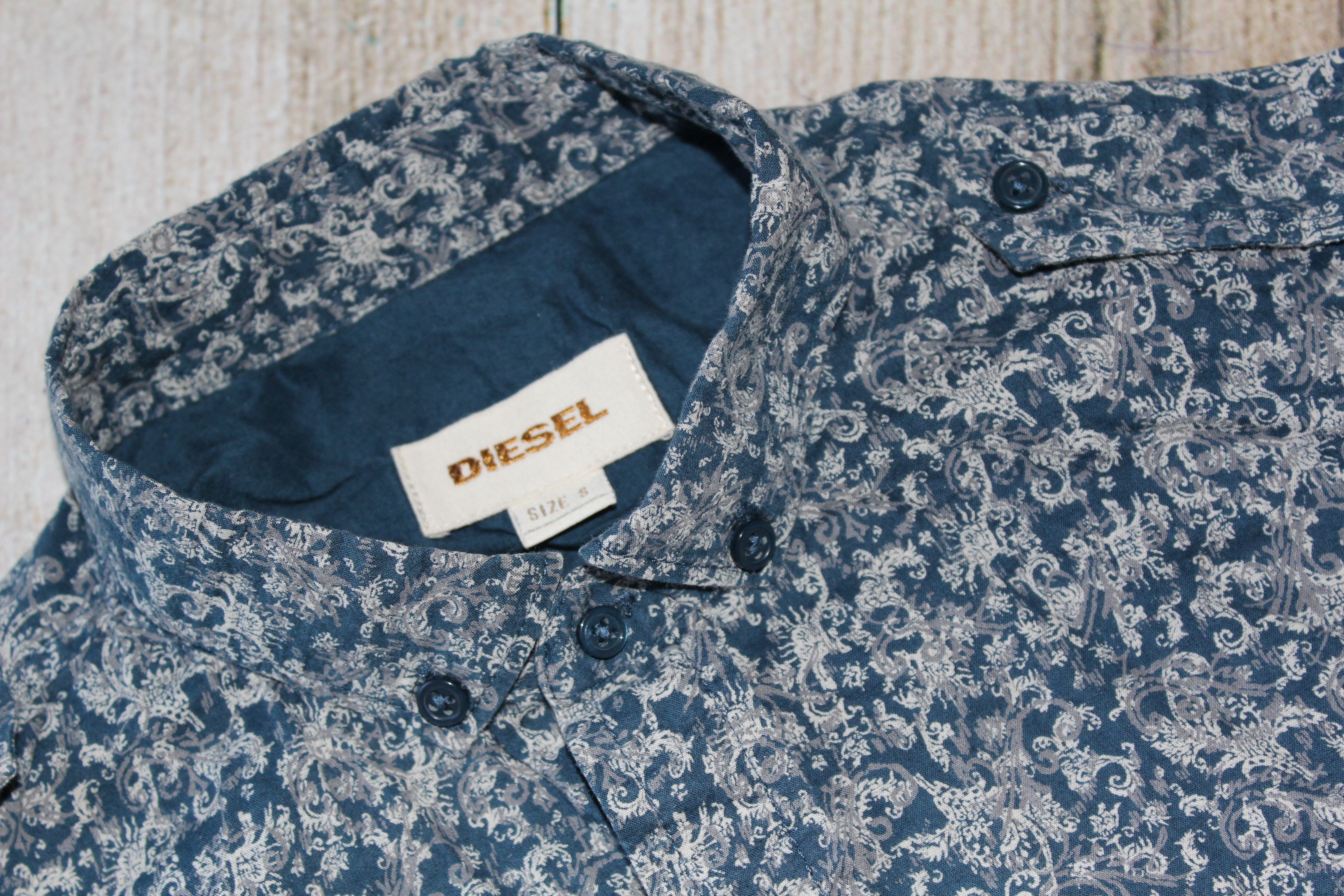Diesel Diesel Long Sleeve Blue Shirt Size US S / EU 44-46 / 1 - 1 Thumbnail