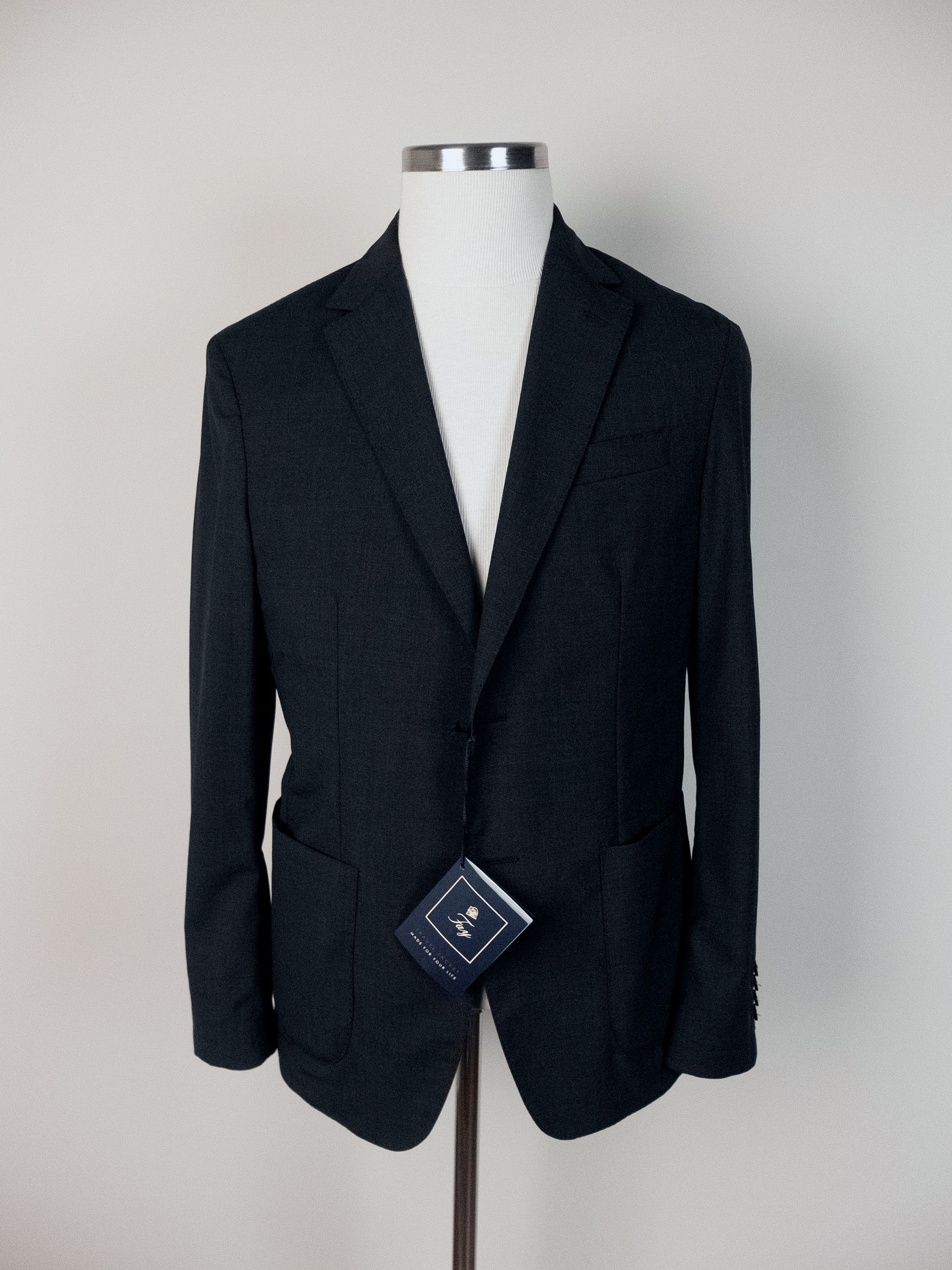 Fay FAY dark gray wool Travel blazer jacket Size 40 US / 50 IT Size 40R - 1 Thumbnail