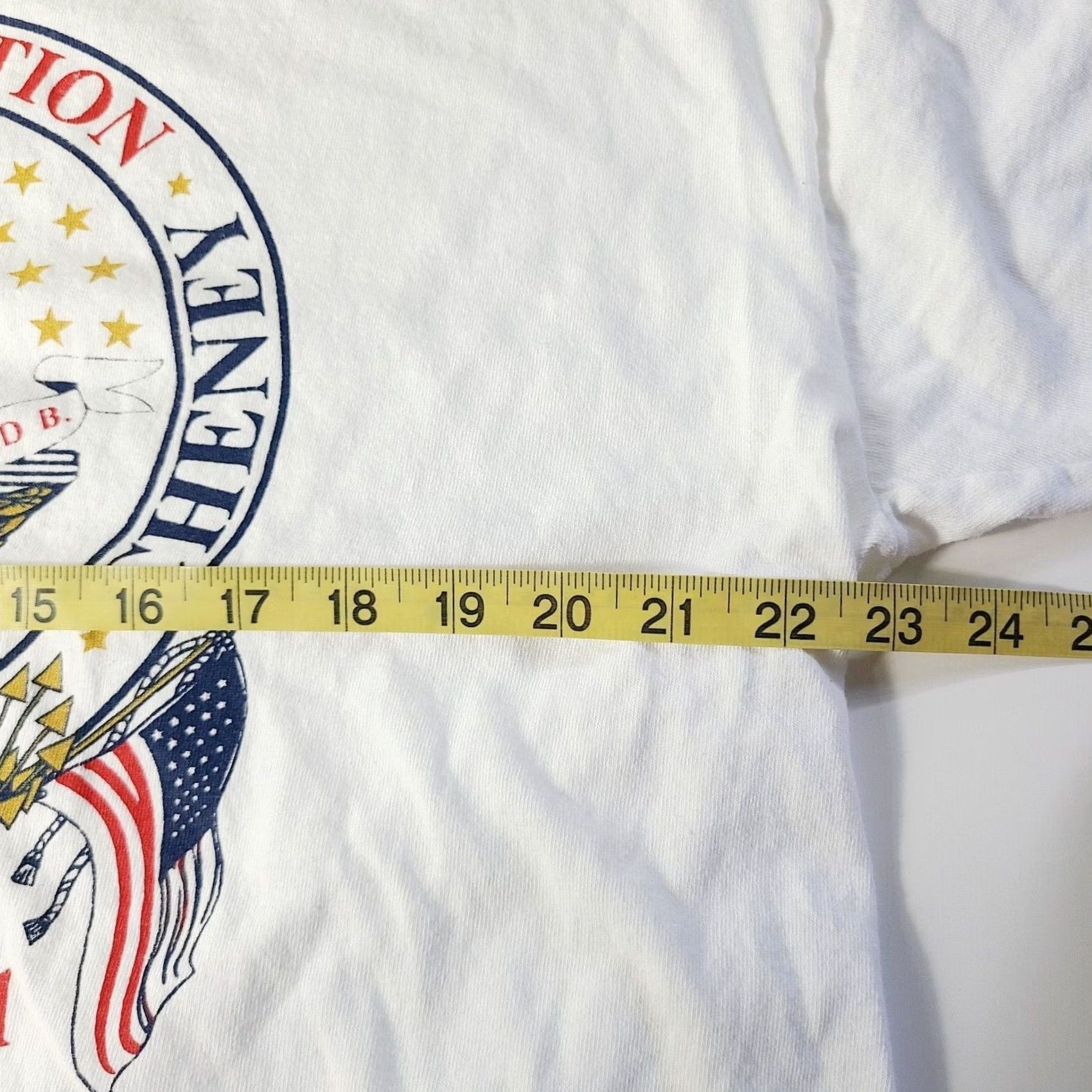 Delta VINTAGE George W Bush Inauguration TShirt Mens XL White Dick Cheney President Shirt Size US XL / EU 56 / 4 - 4 Thumbnail