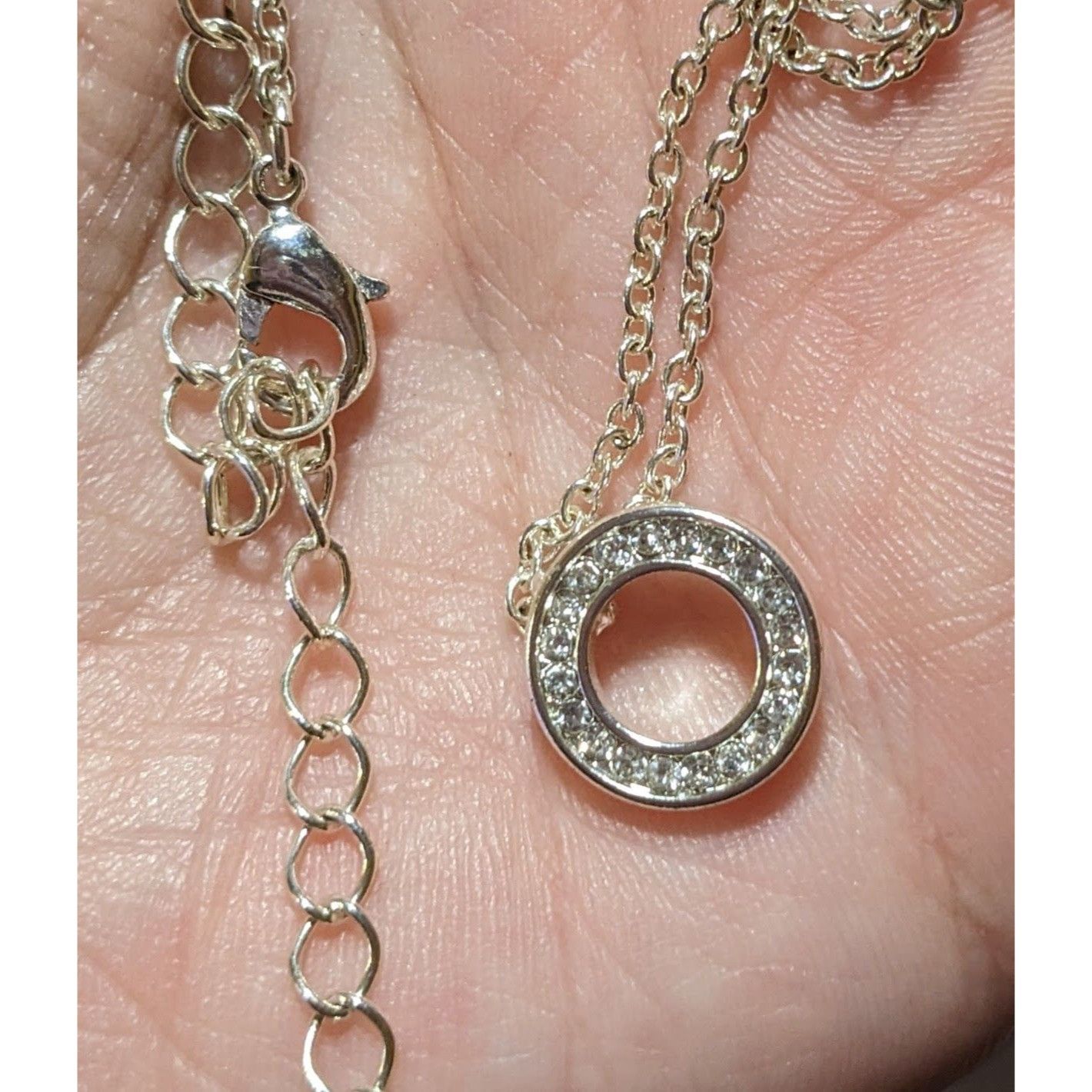 Other Minimalist Glam Silver Rhinestone Pendant Necklace Size ONE SIZE - 11 Thumbnail