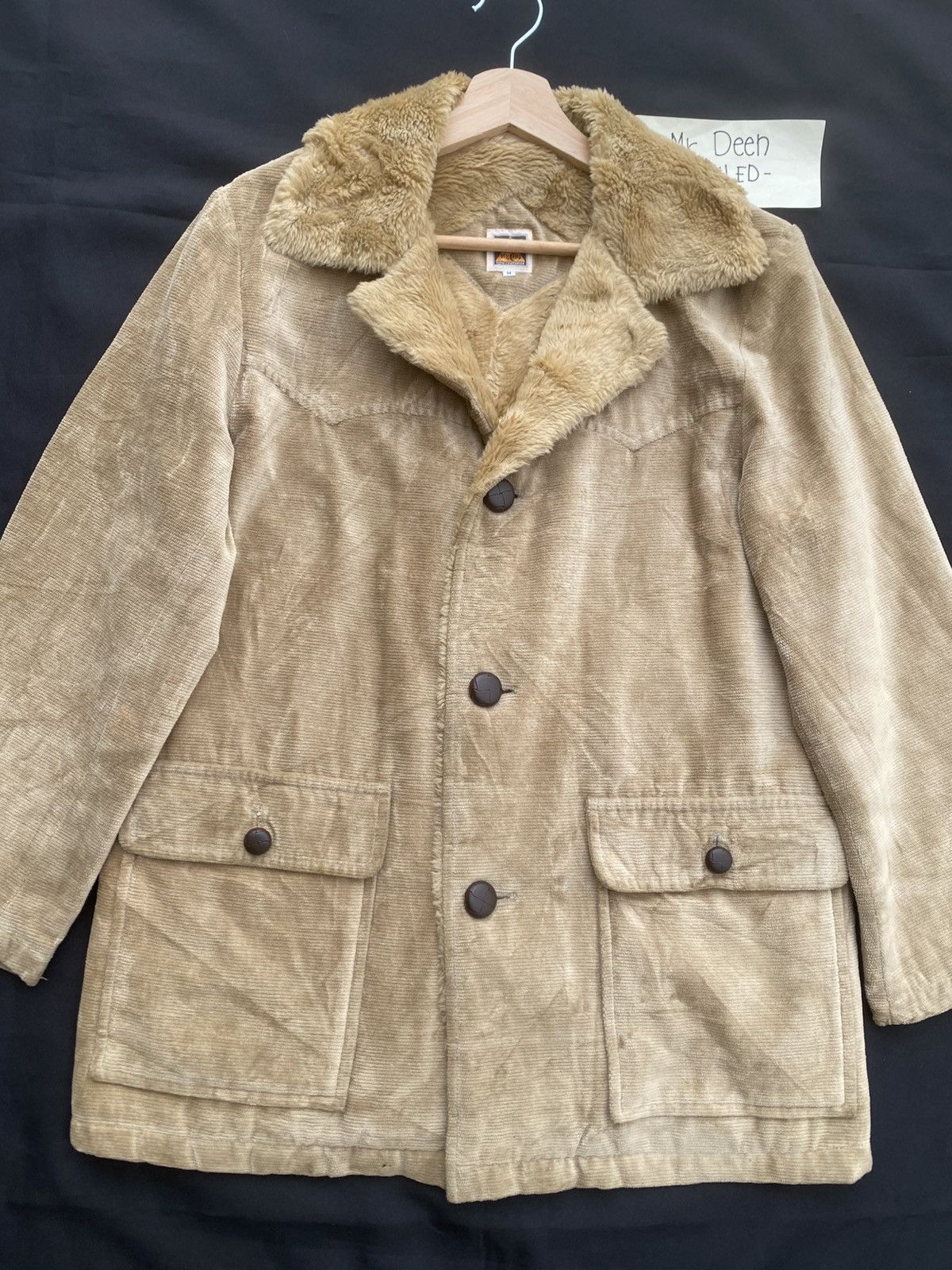 The Real McCoy's Rare Vintage McCoy’s Shearling Jacket Mushroom Buttons Jckt Size US M / EU 48-50 / 2 - 8 Thumbnail