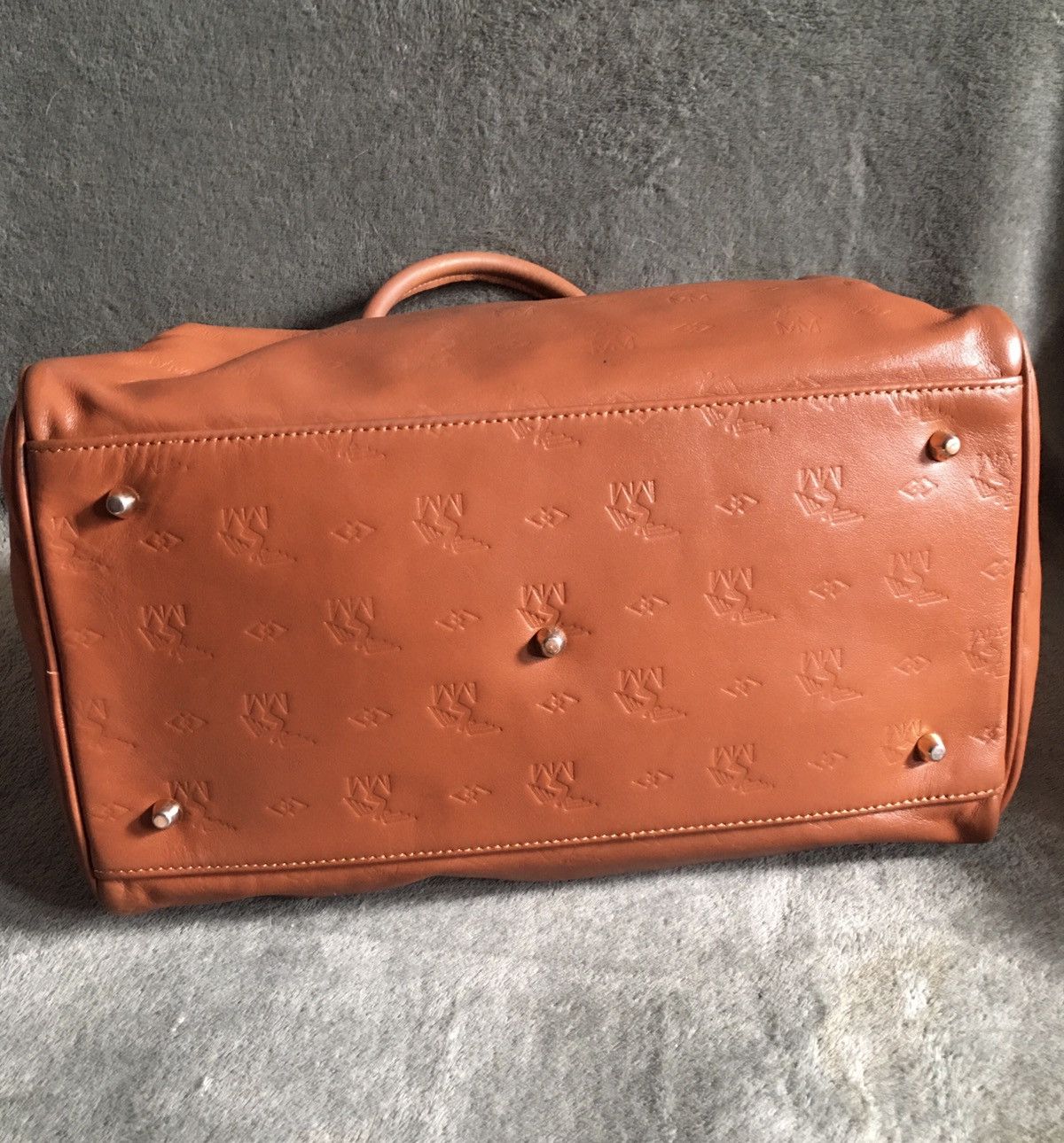 Vintage Maison Mollerus Leather Monogram Vintage Handbag Should Bag Size ONE SIZE - 10 Thumbnail