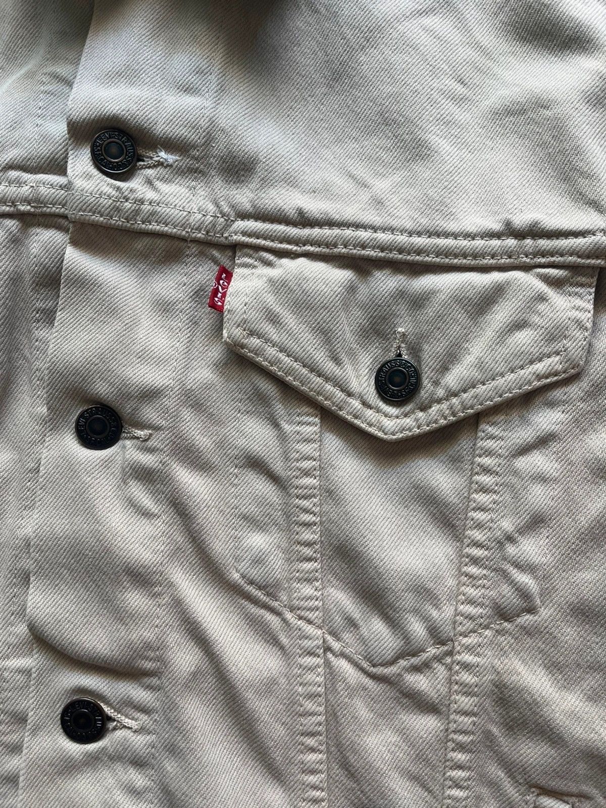 Levi's Levi’s 70503 02 Sz L Denim Jacket Beige Vintage 1997 Rare Size US L / EU 52-54 / 3 - 10 Thumbnail