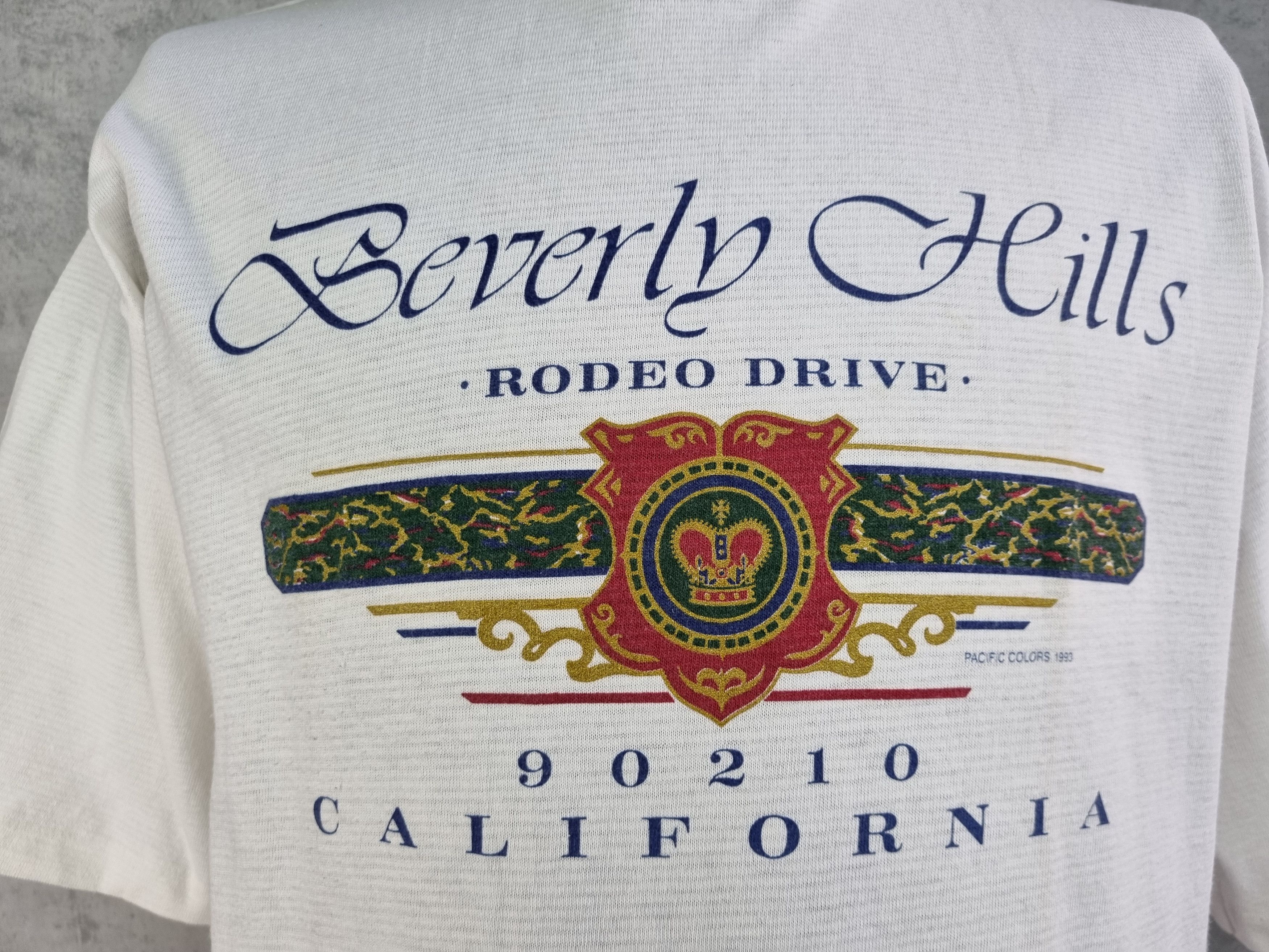Other 93s Single Stitch Beverly Hills Rodeo Drive BigLogoTeeShirt Size US XL / EU 56 / 4 - 2 Thumbnail