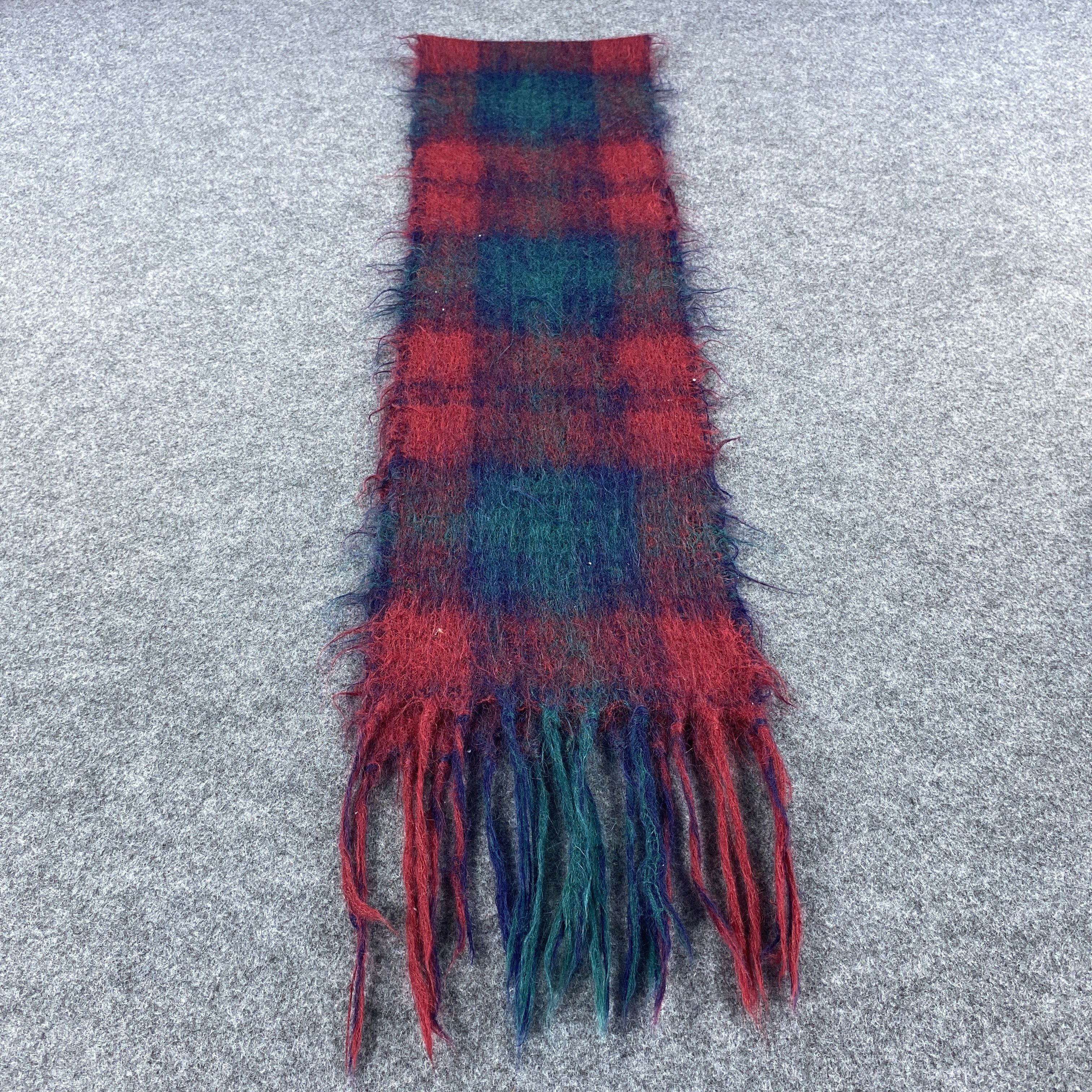 Vintage ROYAL SCOT MOHAIR Scarf # Muffler # Neckwear # D483 Size ONE SIZE - 3 Thumbnail