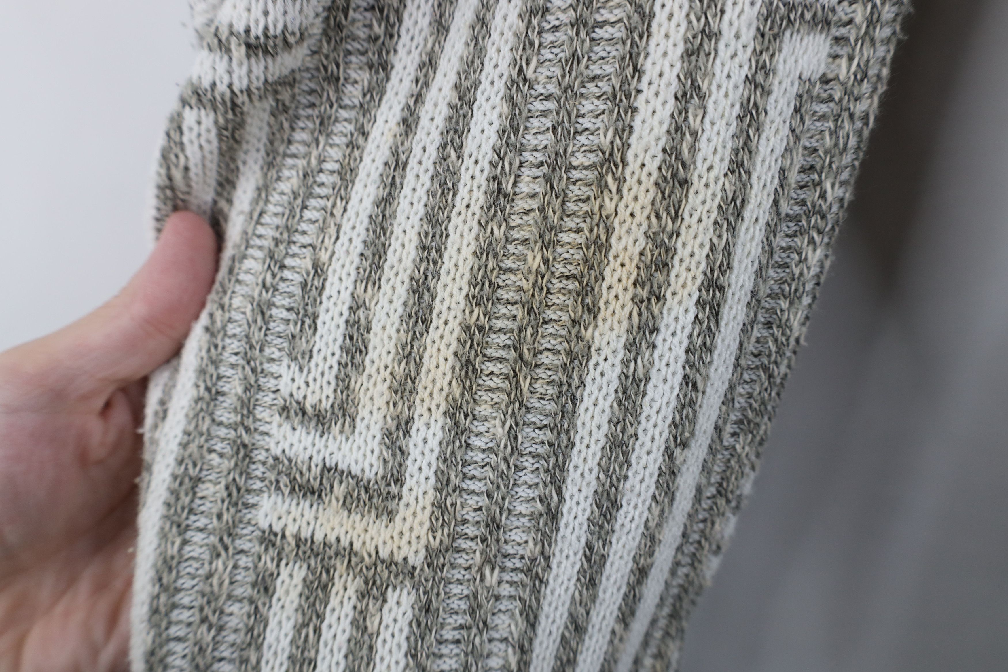 Vintage Vintage 90s Streetwear Striped Knit Button Cardigan Sweater Size US S / EU 44-46 / 1 - 10 Thumbnail