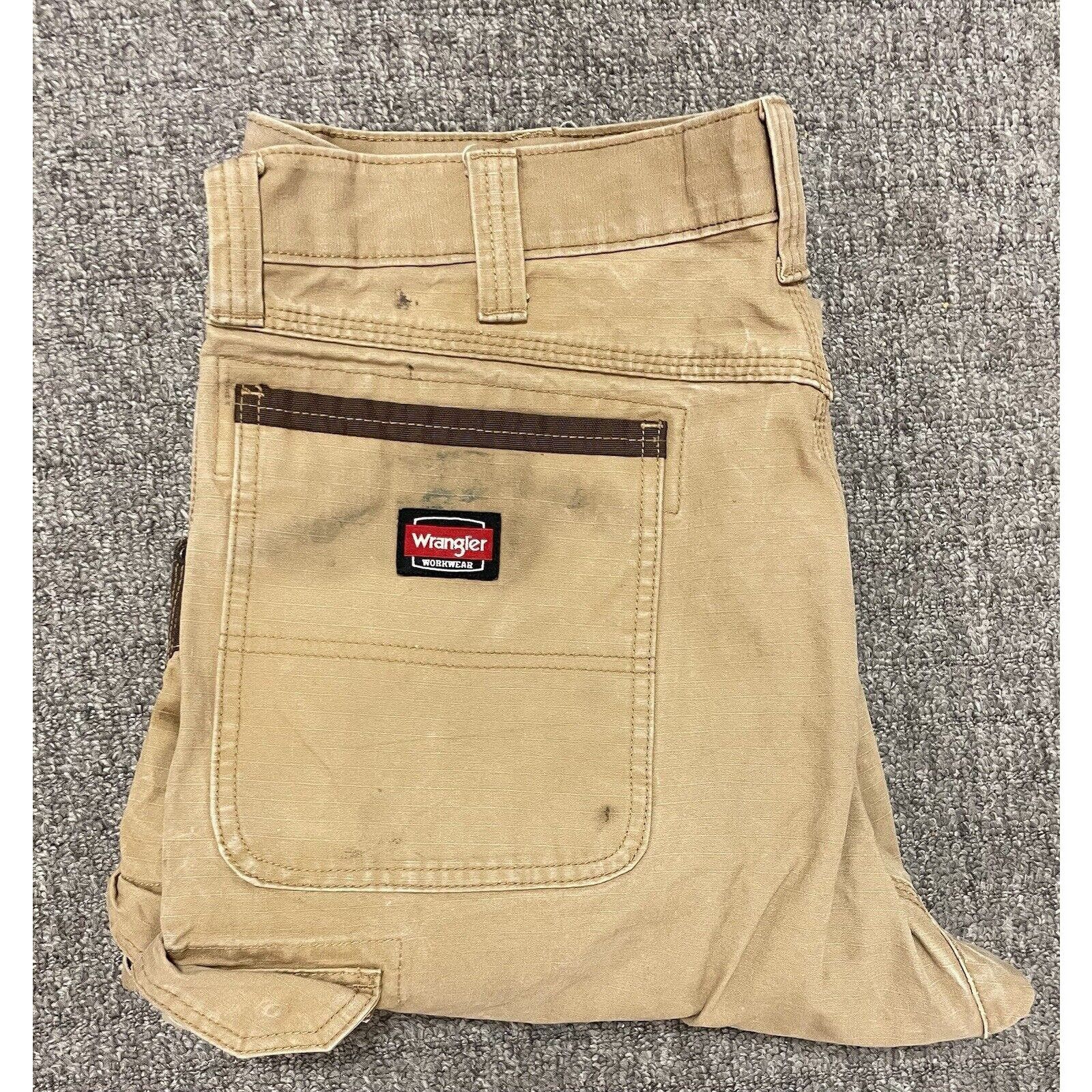 Carhartt × Vintage × Wrangler Distressed Wrangler Double Knee Carpenter 36x30 Pants Size US 36 / EU 52 - 4 Thumbnail
