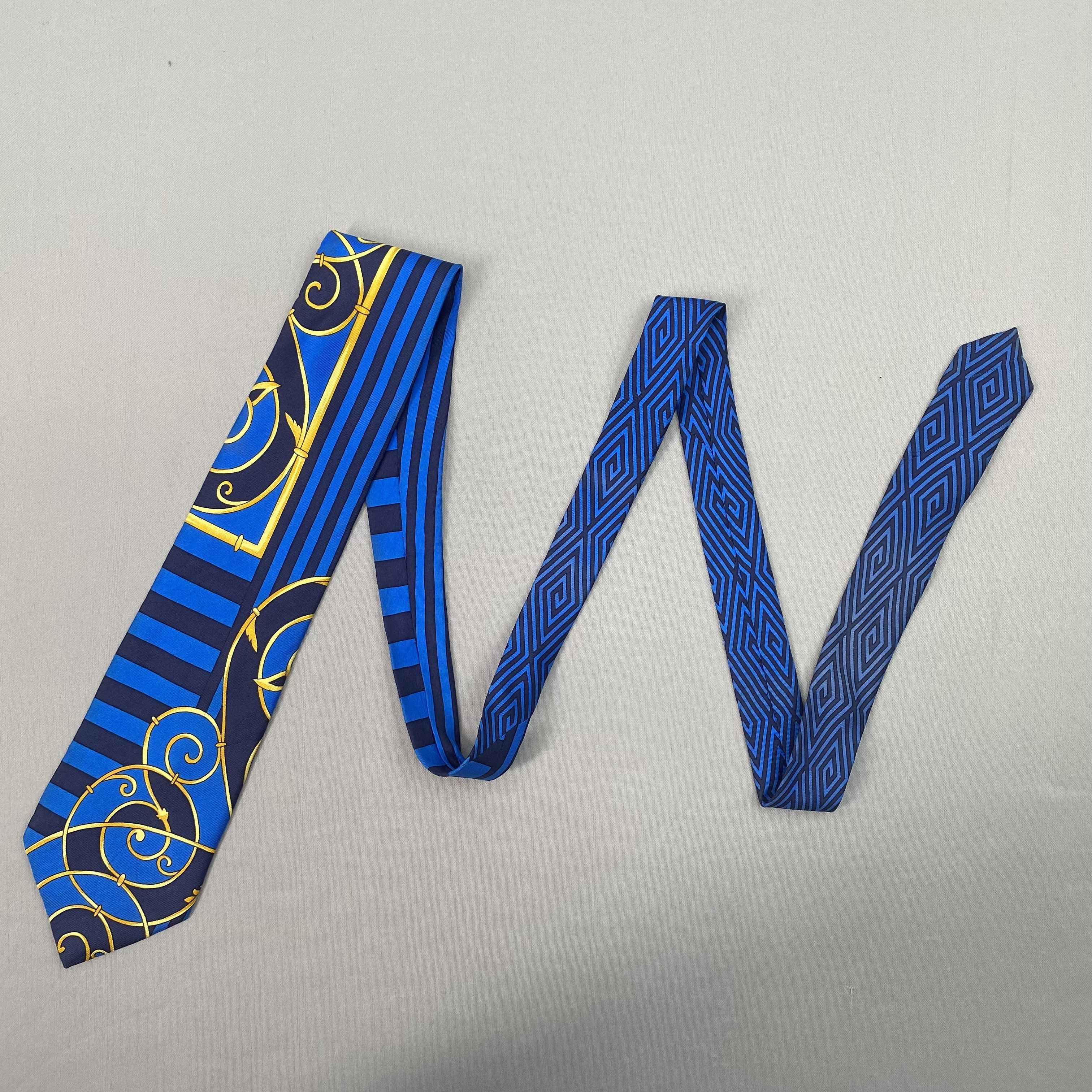 Japanese Brand Vintage Gianni Versace SILK Necktie Cravate Pure Silk Size ONE SIZE - 5 Thumbnail