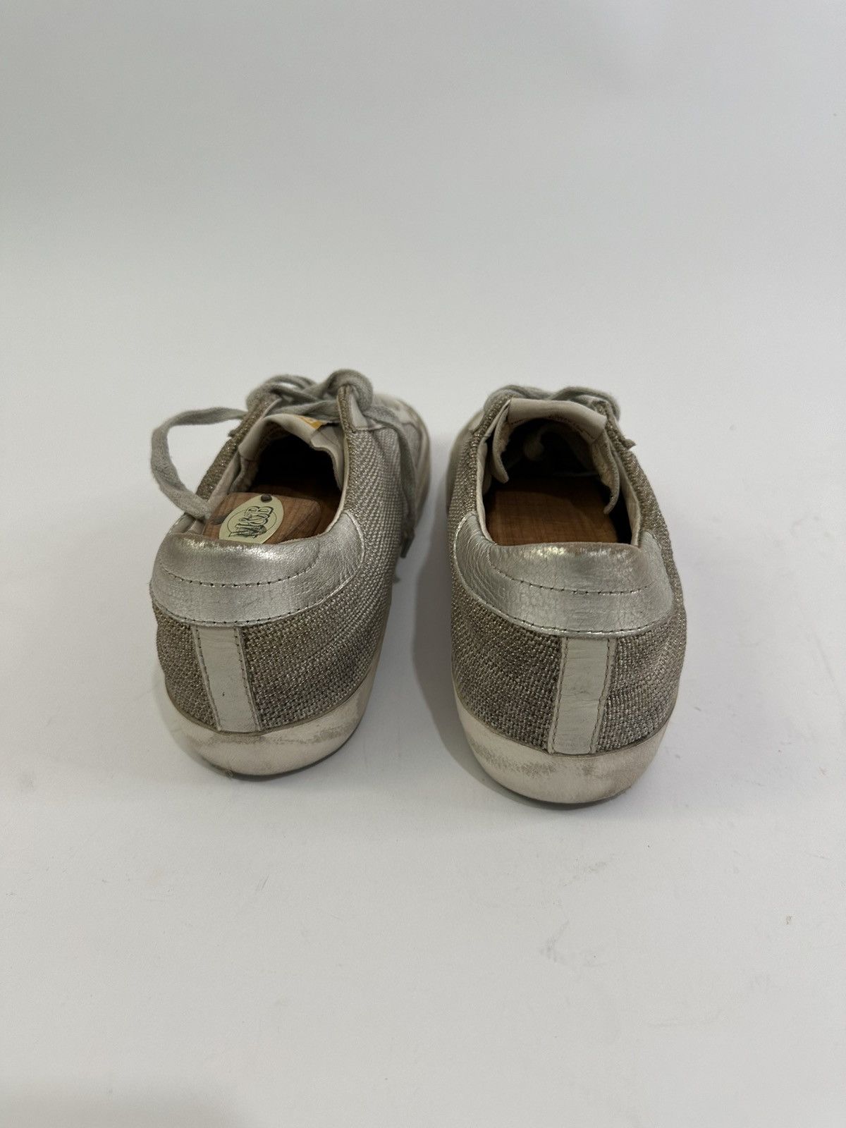 Golden Goose Golden Goose White Grey Leather Suede Superstar Sneaker Size US 7 / EU 40 - 4 Thumbnail