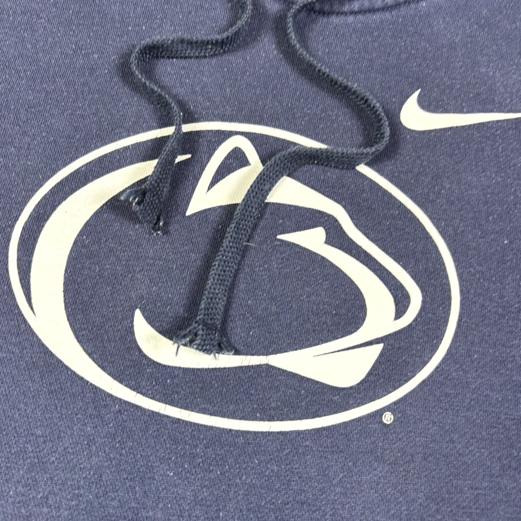 Nike VINTAGE Nike Pullover Hoodie Navy Blue XL Mens Penn State Football 90s University College Graphic Print Hooded Pockets Size US XL / EU 56 / 4 - 6 Thumbnail