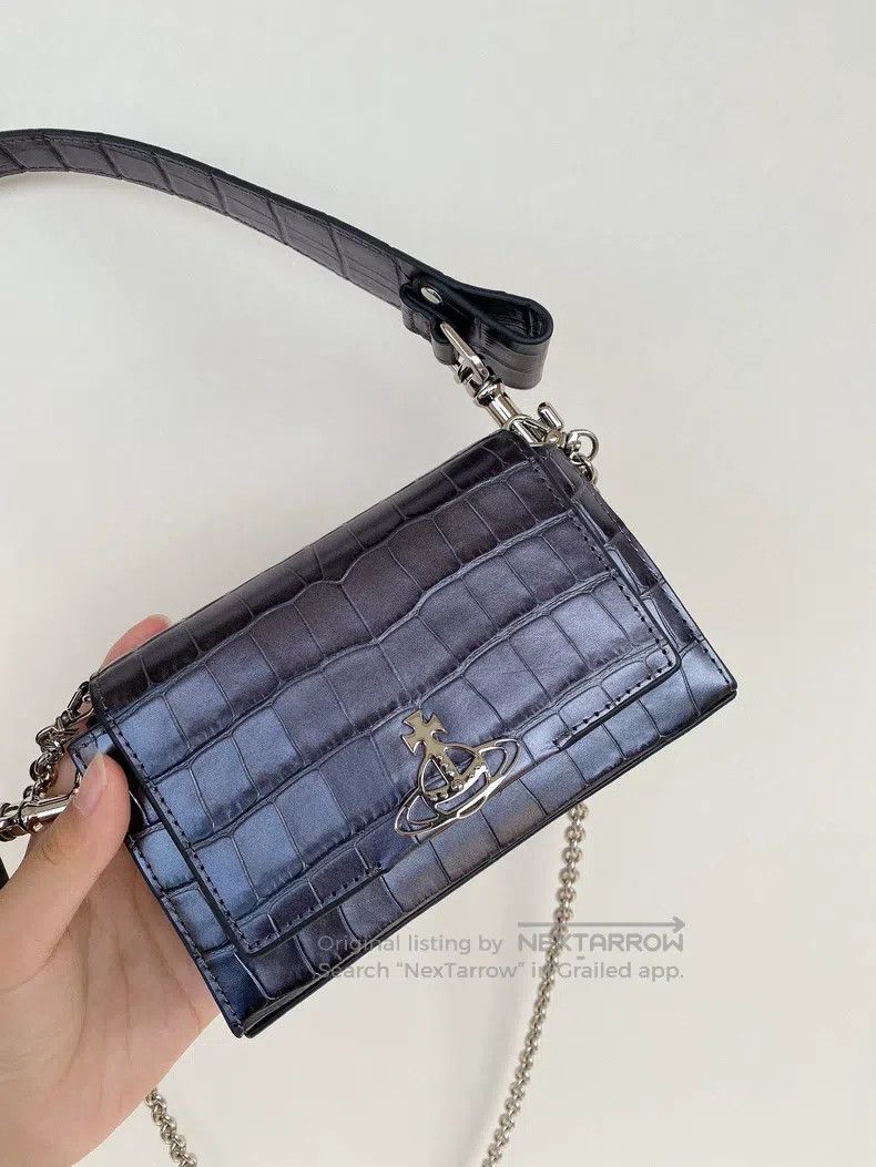 Vivienne Westwood Vivienne Westwood size os Metallic Small Baguette Bag, can Size ONE SIZE - 4 Thumbnail