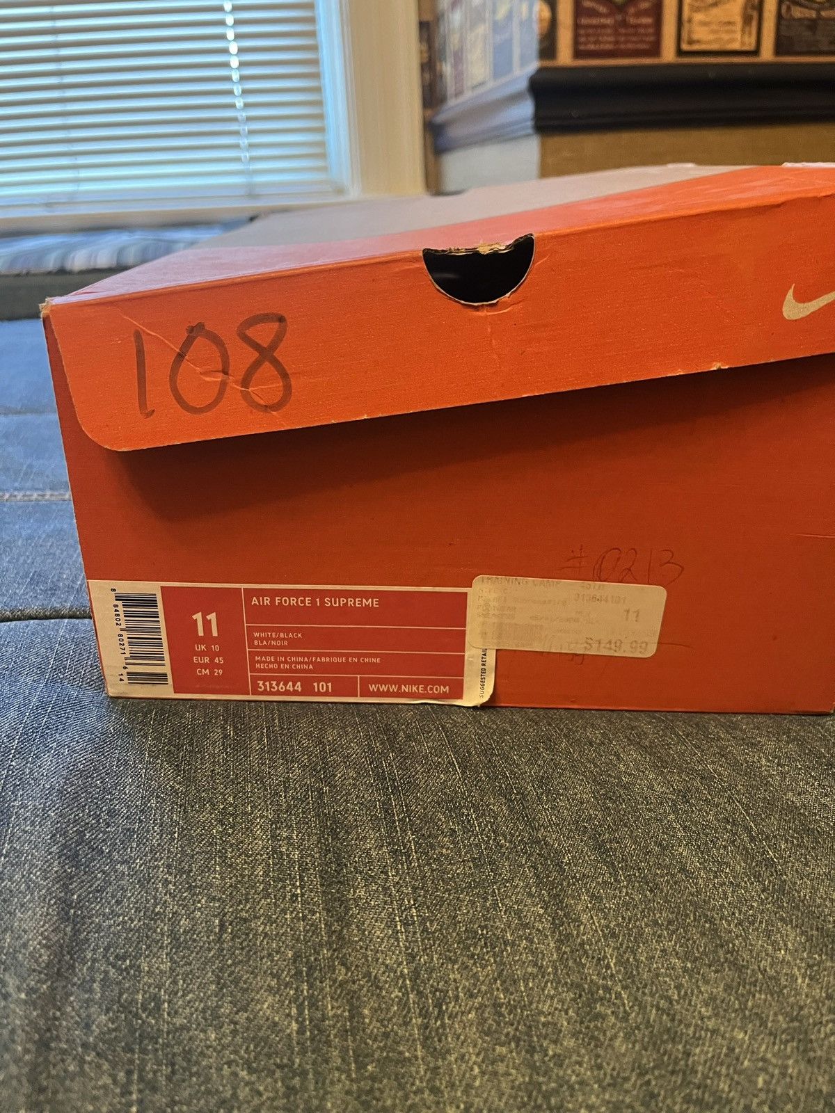 Nike × Supreme Nike Air force one supreme Size US 11 / EU 44 - 4 Thumbnail