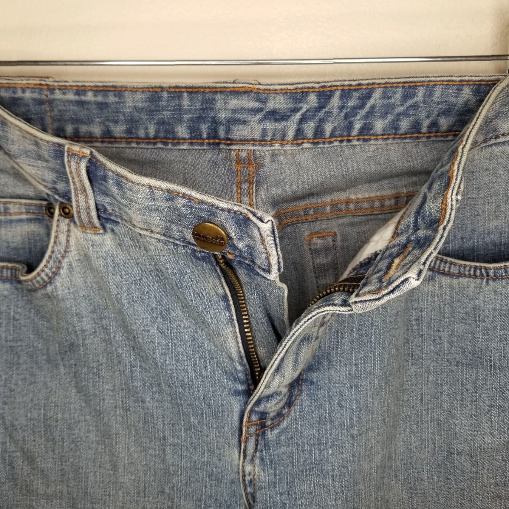 Vintage L.L. Bean Women's Jeans Bootcut Tall Size 8 Tall Blue Denim Womens Size 30" / US 8 / IT 44 - 3 Thumbnail