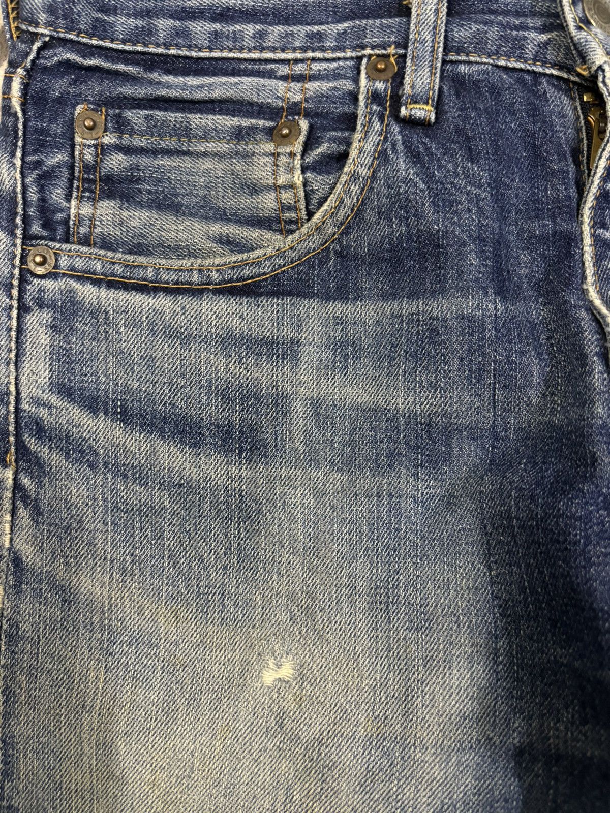 Levi's Vintage 90s Levis 502 Big E Selvedge Distressed Grunge Jeans Size US 29 - 6 Thumbnail