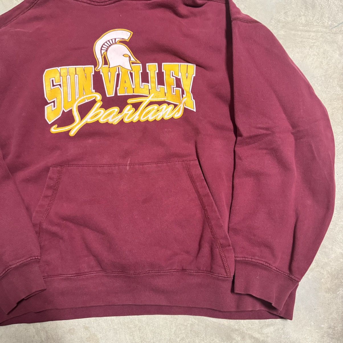 Vintage Vintage 90s Y2K Sun Valley Spartans faded hoodie Size US L / EU 52-54 / 3 - 3 Thumbnail