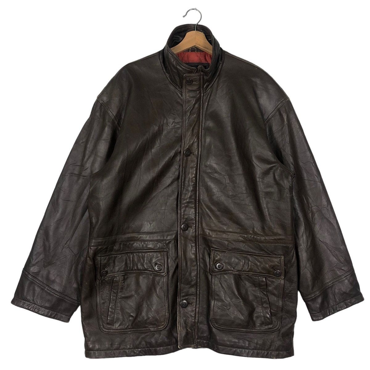 Japanese Brand 🔥90’s Biker Genuine Leather Jacket Allen Jolly Issey Miyake Size US L / EU 52-54 / 3 - 1 Thumbnail