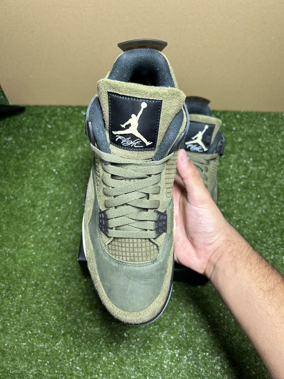 Jordan Brand Jordan 4 Olive green Size US 10 / EU 43 - 6 Thumbnail