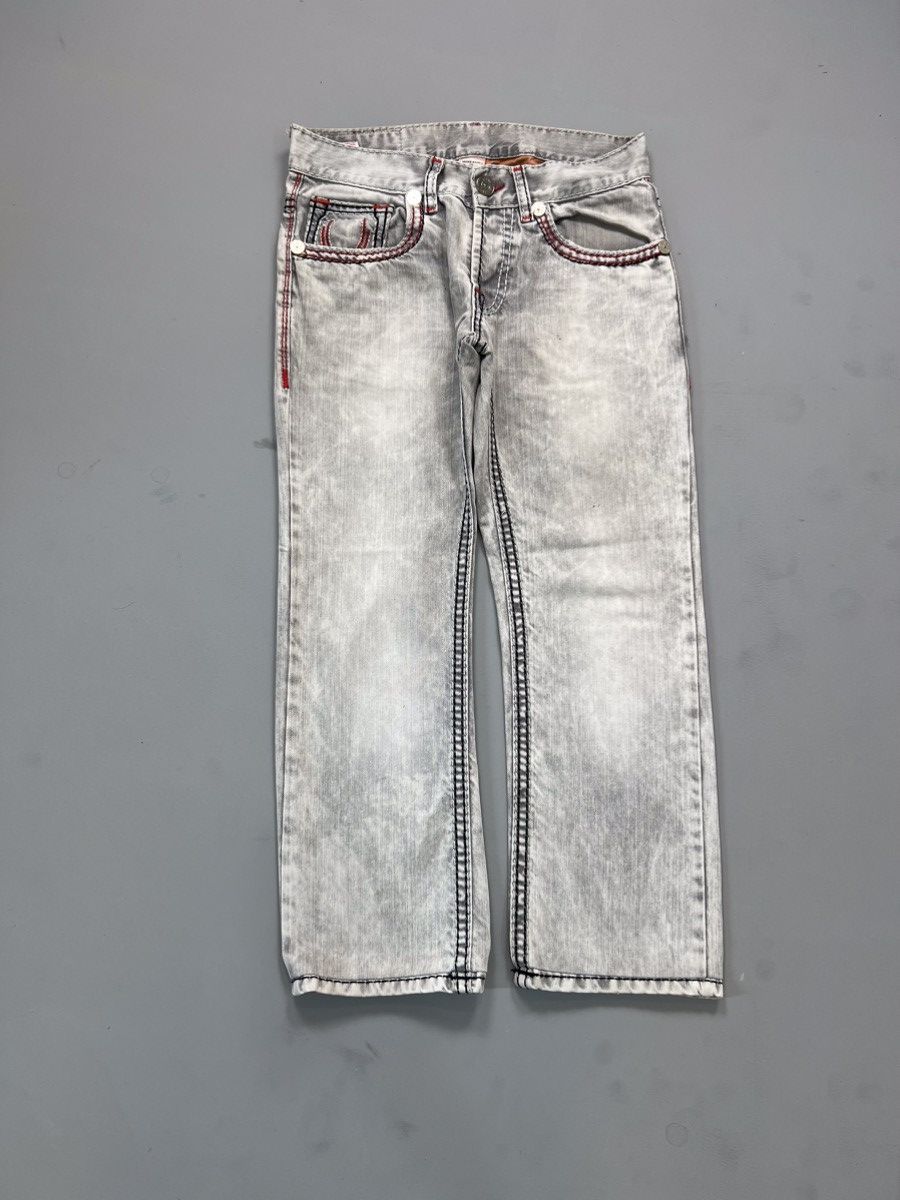 Vintage Vintage rare Y2K tr inspired double stitch denim Size US 34 / EU 50 - 2 Thumbnail
