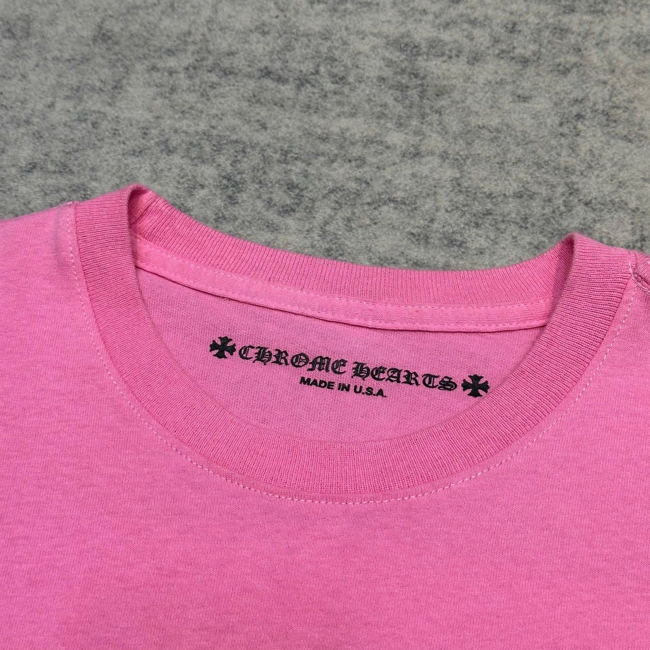 Chrome Hearts CHROME HEARTS Scroll Logo T-Shirt PINK Size M / US 6-8 / IT 42-44 - 3 Thumbnail