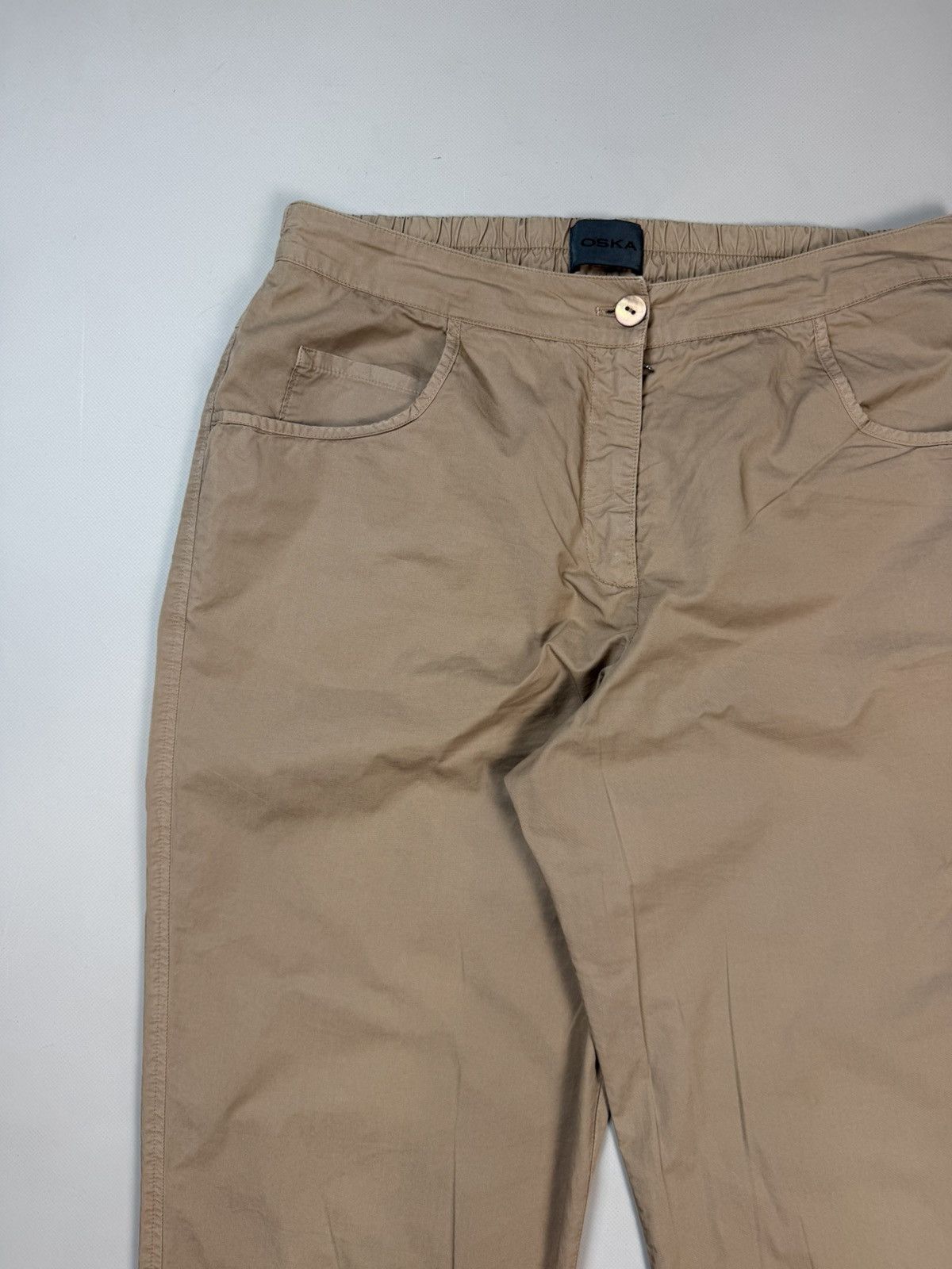 OSKA Oska Ladies Avant-Garde Cotton Chino Pants Trousers Size 3 Size 32" / US 10 / IT 46 - 6 Thumbnail