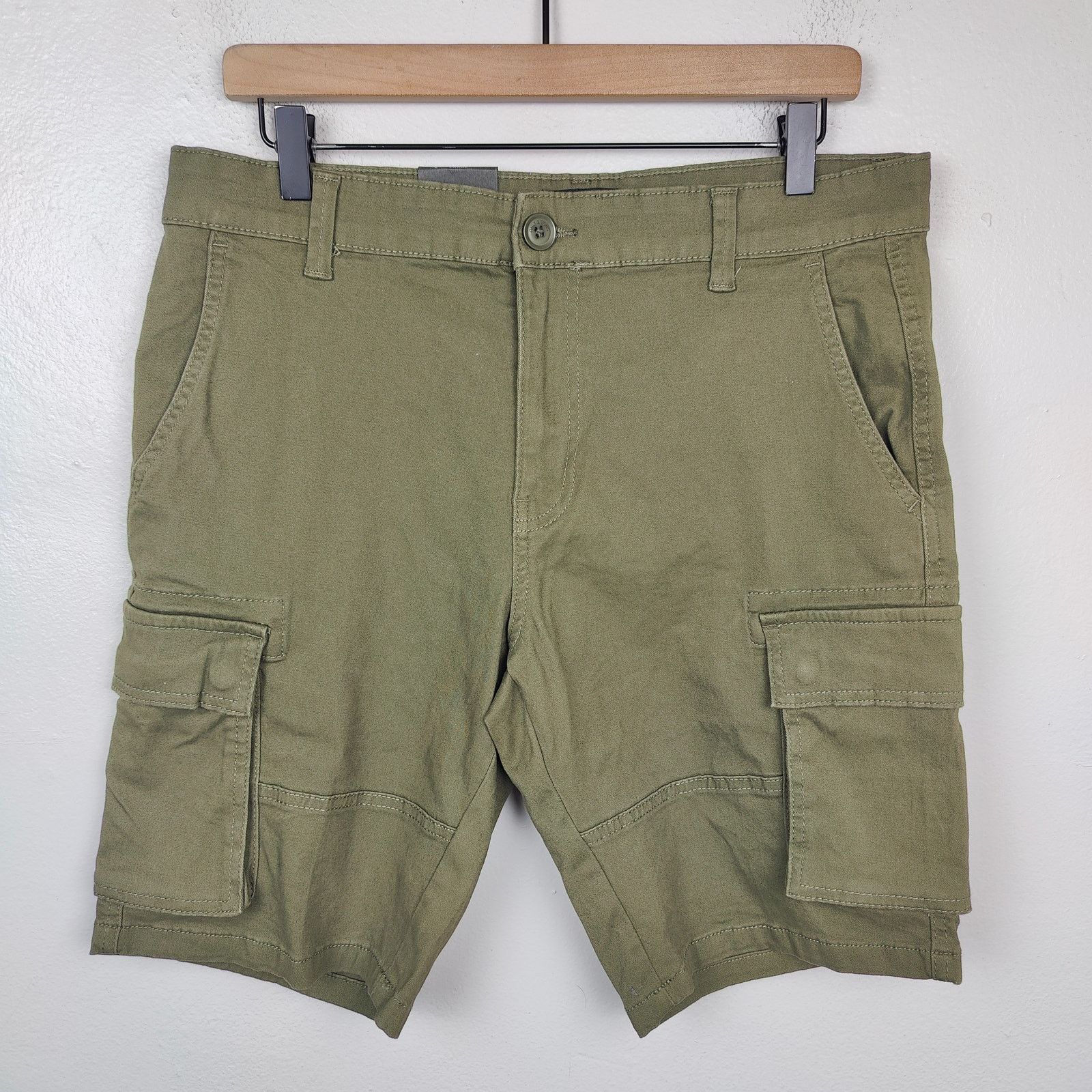 ONLY & SONS Only & Sons Onscam Stage Cargo Shorts Mens Large Olive Size US 34 / EU 50 - 1 Thumbnail