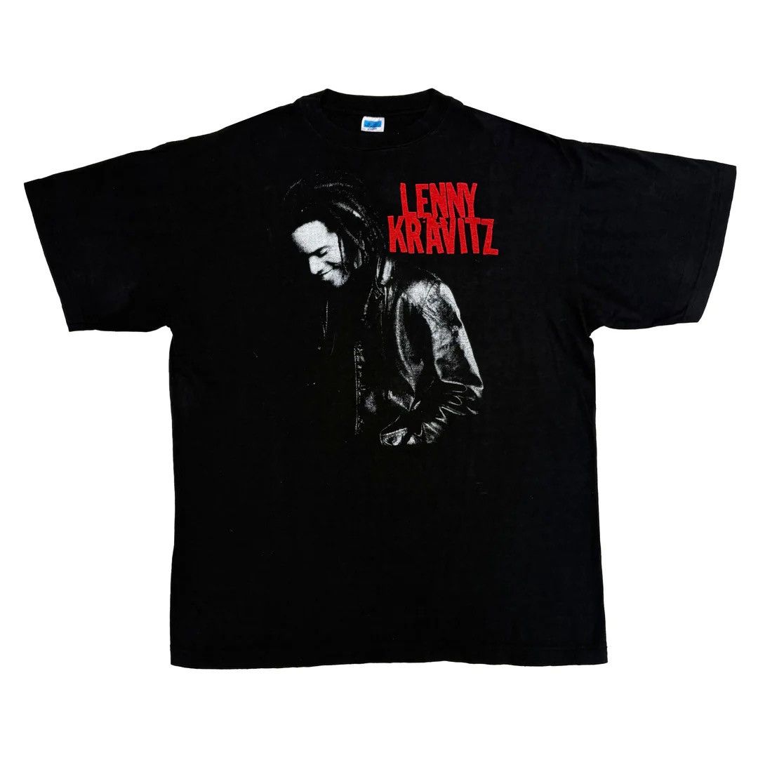 Band Tees × Vintage Lenny Kravitz 1990 90s Vintage Band Concert Tour T-Shirt Size US XL / EU 56 / 4 - 1 Thumbnail