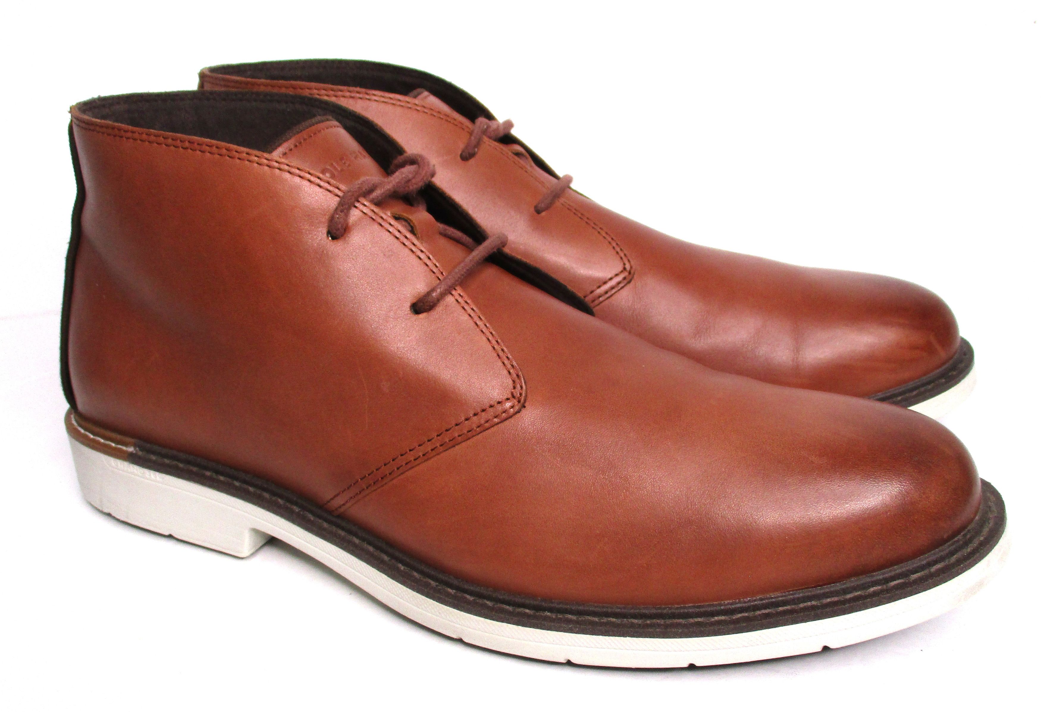 Other COLE HAAN Men's Woodbury Brown Leather Chukka Boots Sz 13 Size US 13 / EU 46 - 3 Thumbnail