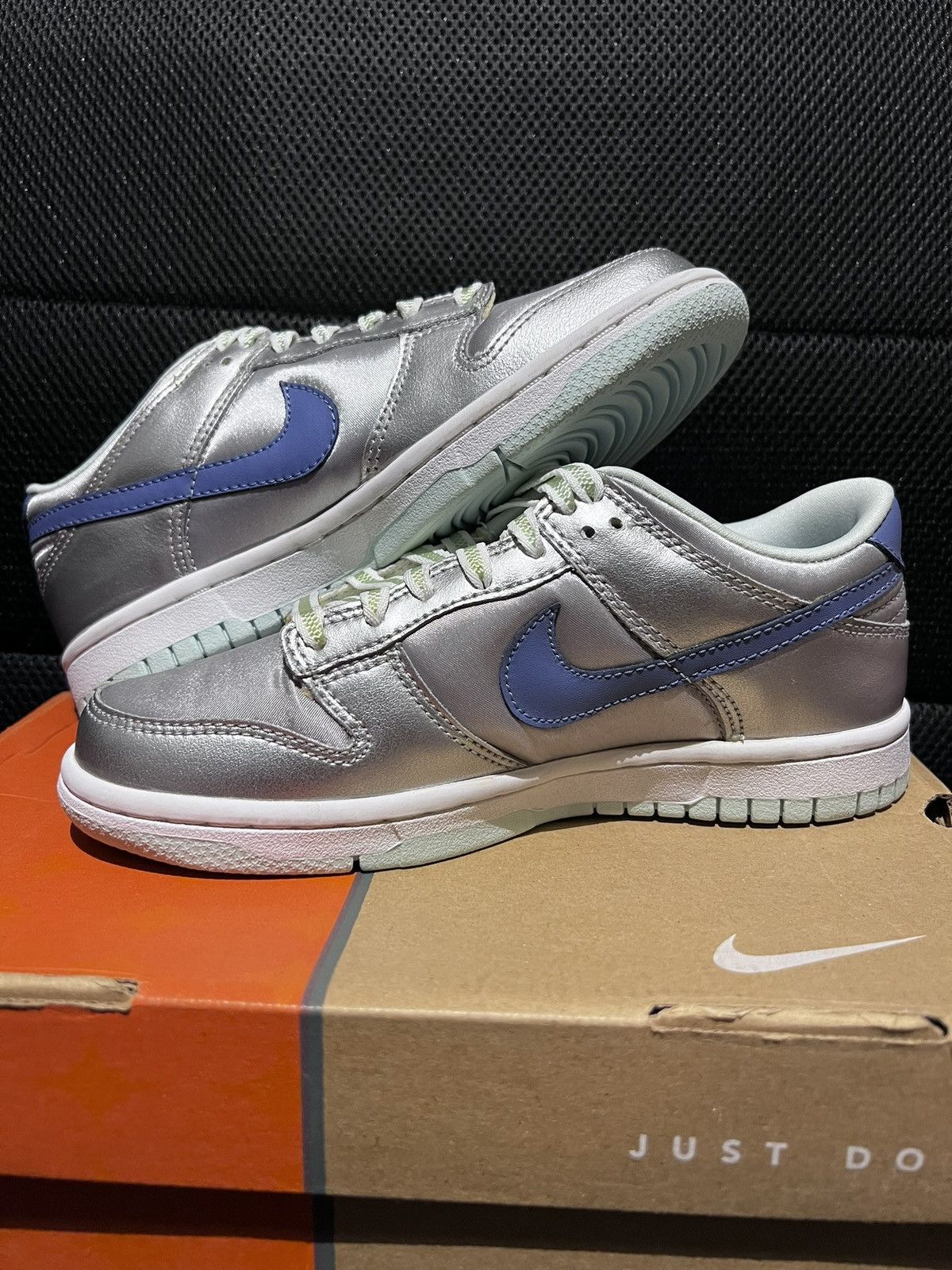 Nike Dunk silver flora 2006 Size US 5.5 / IT 35.5 - 2 Thumbnail