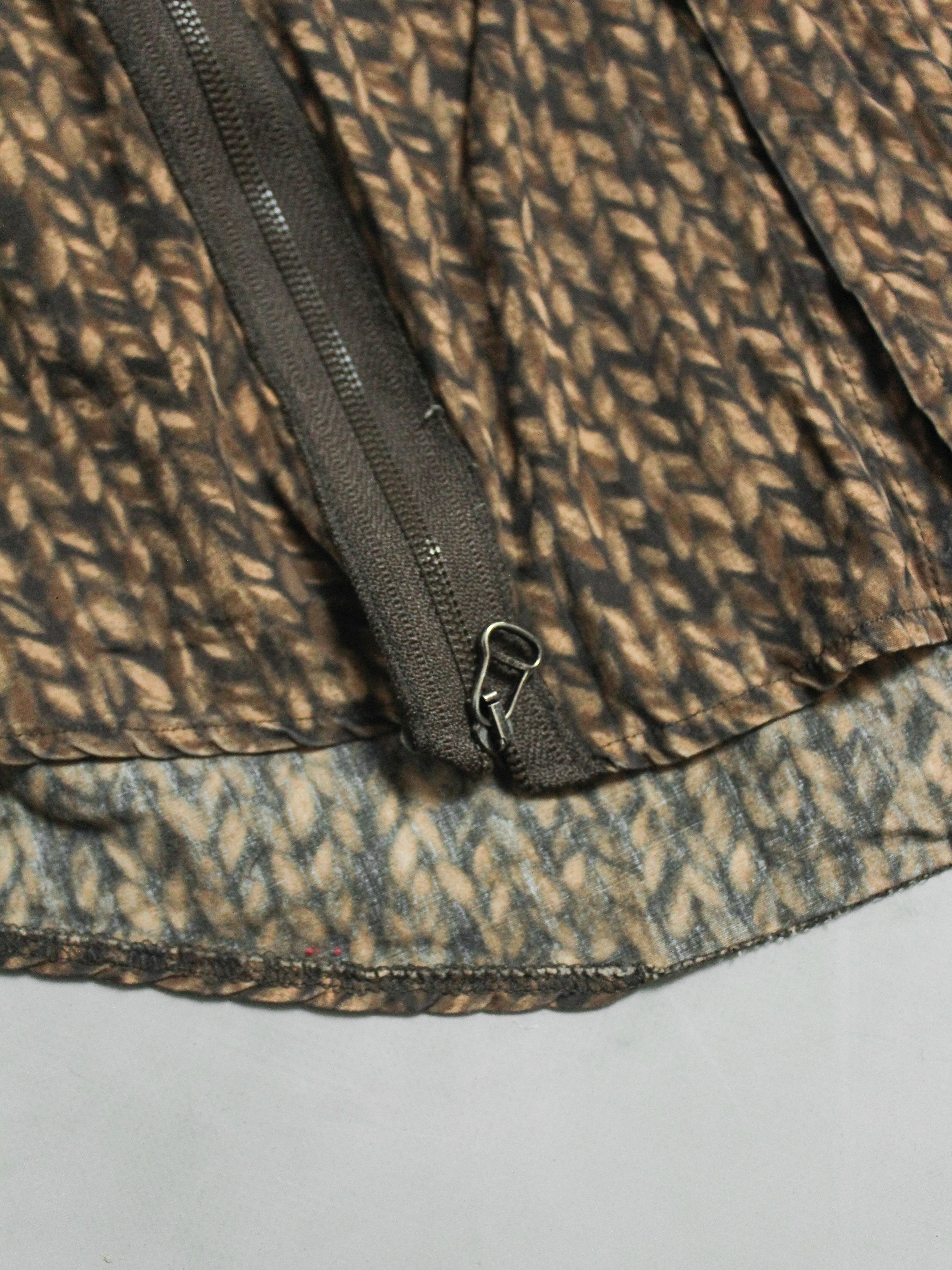 Hugo Boss × Vintage 💛VINTAGE HUGO BOSS ABSTRACT SHIRT BROWN L AVANTGARDE Size US L / EU 52-54 / 3 - 11 Thumbnail