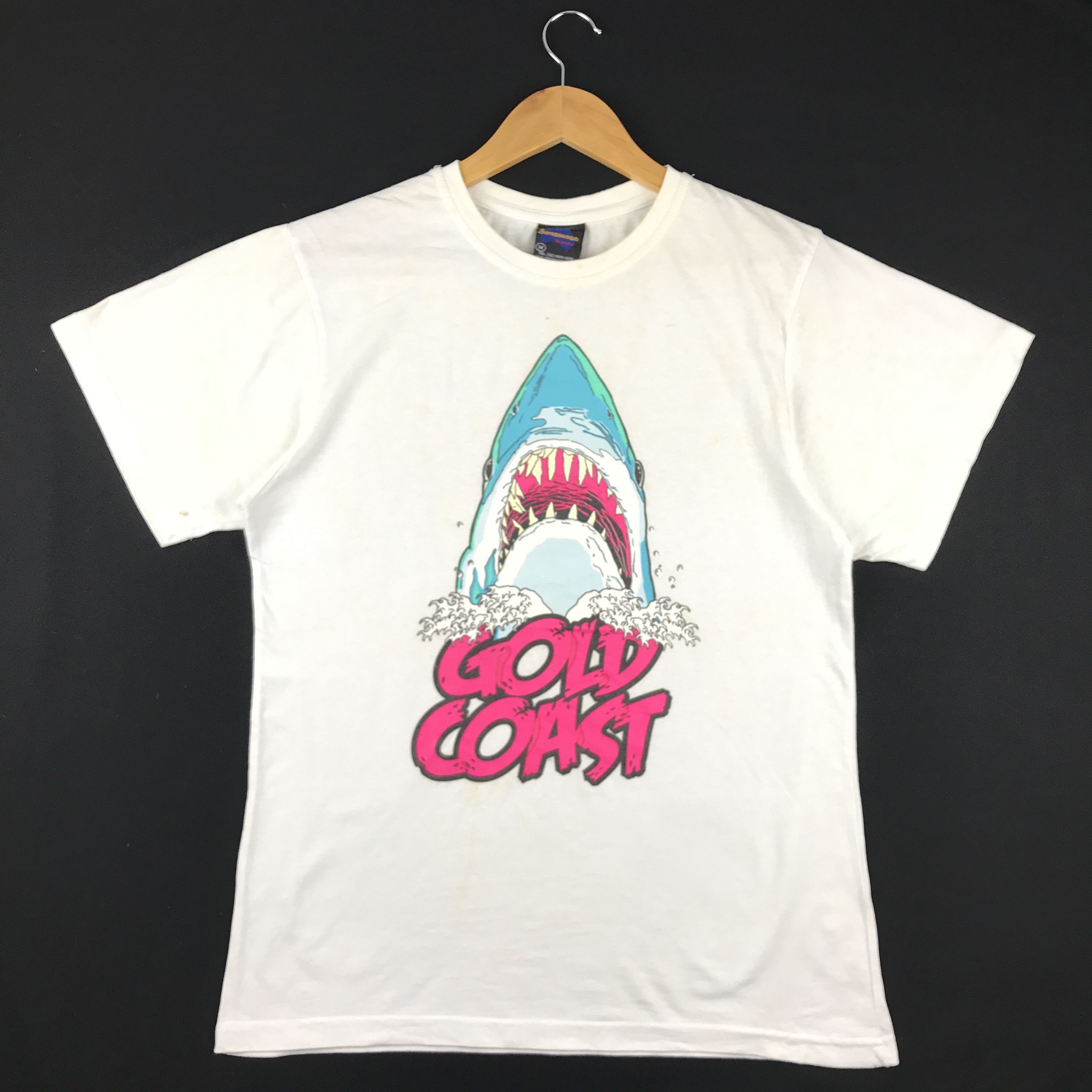 image of Vintage Samsousan Design Jaws in White, Men's (Size Medium)