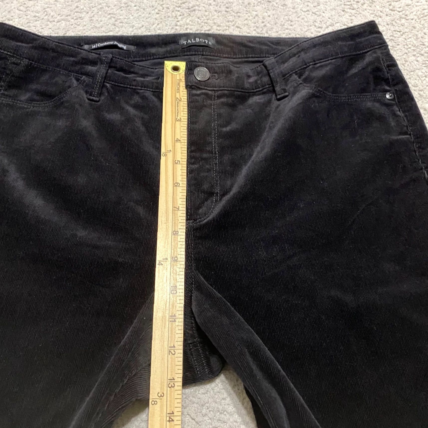 Talbots Talbots Womens Pants Black Corduroy Jegging High Rise Skinny 14 Size 24" / US 00 / IT 34 - 4 Thumbnail