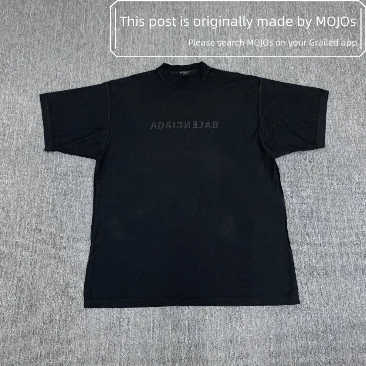 Balenciaga Balenciaga Inside Out Logo Tee mojos1420 Size US L / EU 52-54 / 3 - 5 Thumbnail