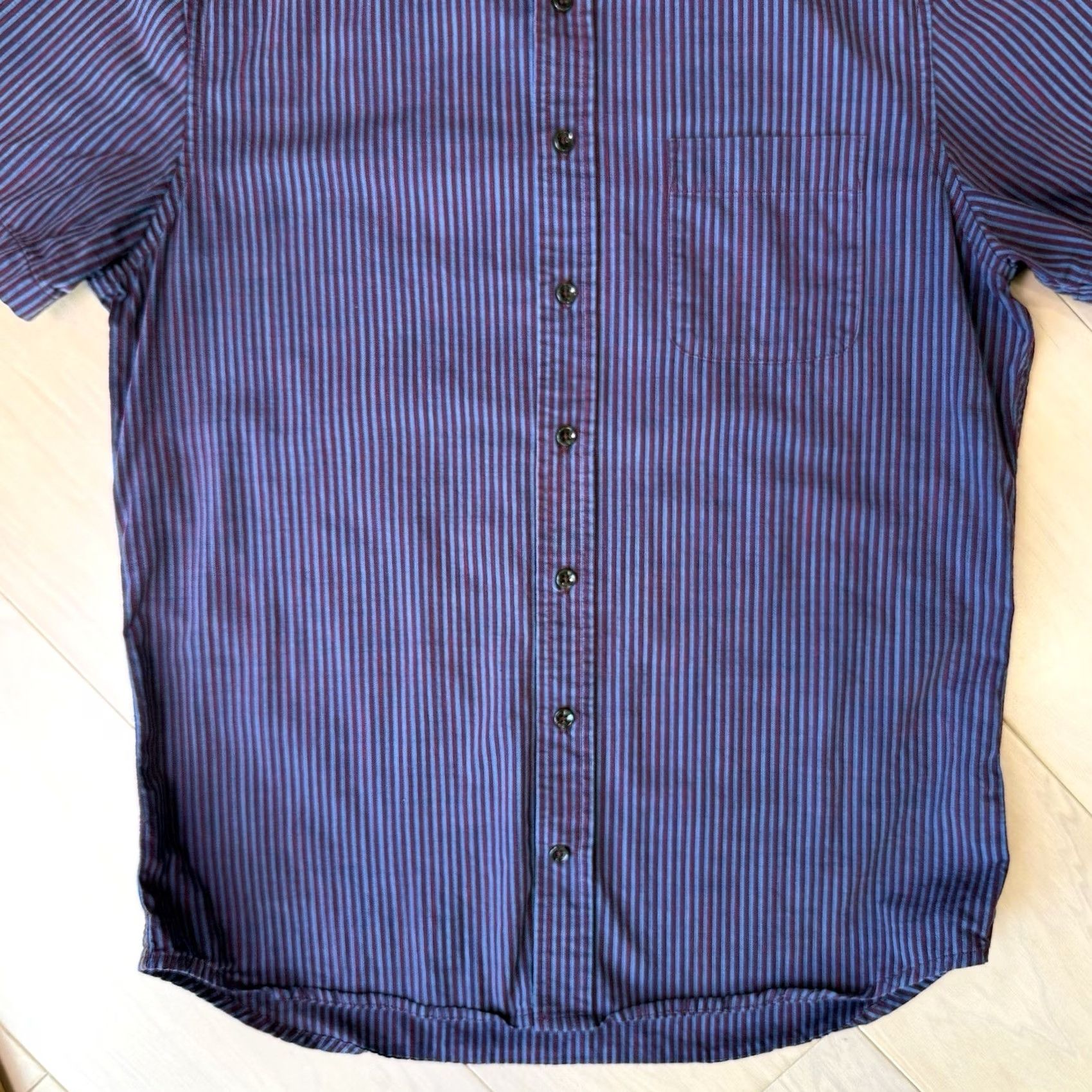 Taylor Stitch Taylor Stitch Short Sleeve Jack Shirt 38 Multicolor Striped Cotton Button-Up Size US M / EU 48-50 / 2 - 5 Thumbnail
